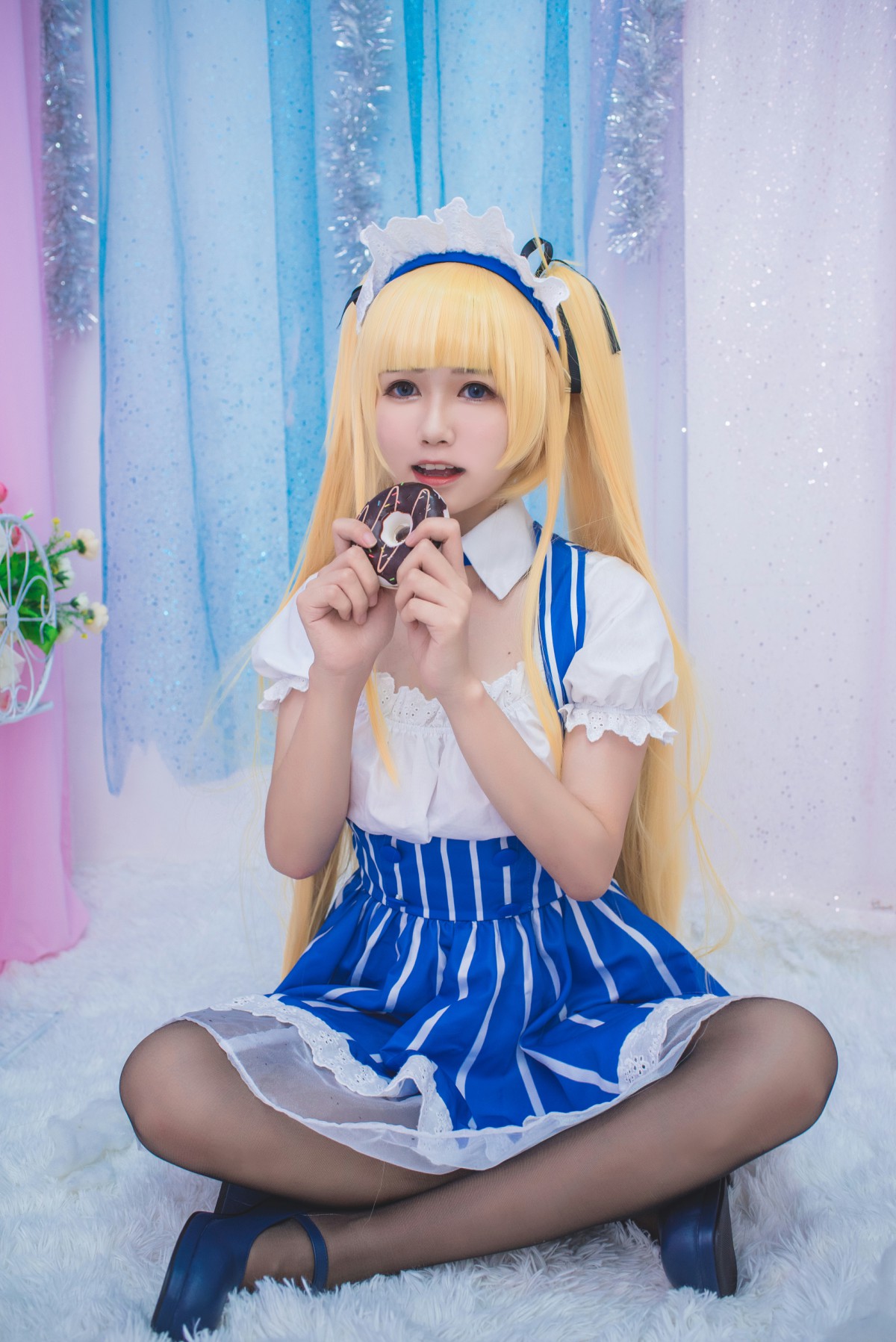 白金Saki写真 – 女仆 – COSPLAY