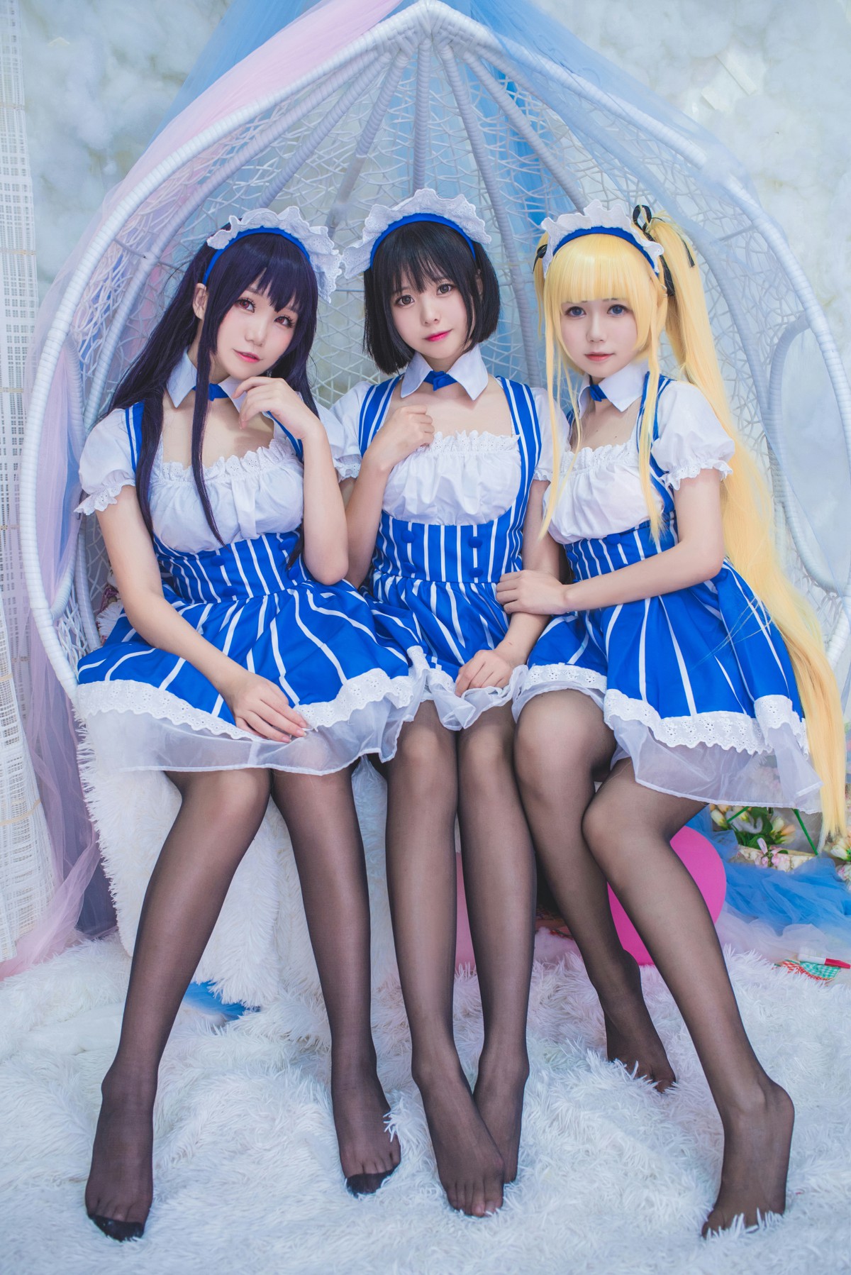 白金Saki写真 – 女仆 – COSPLAY
