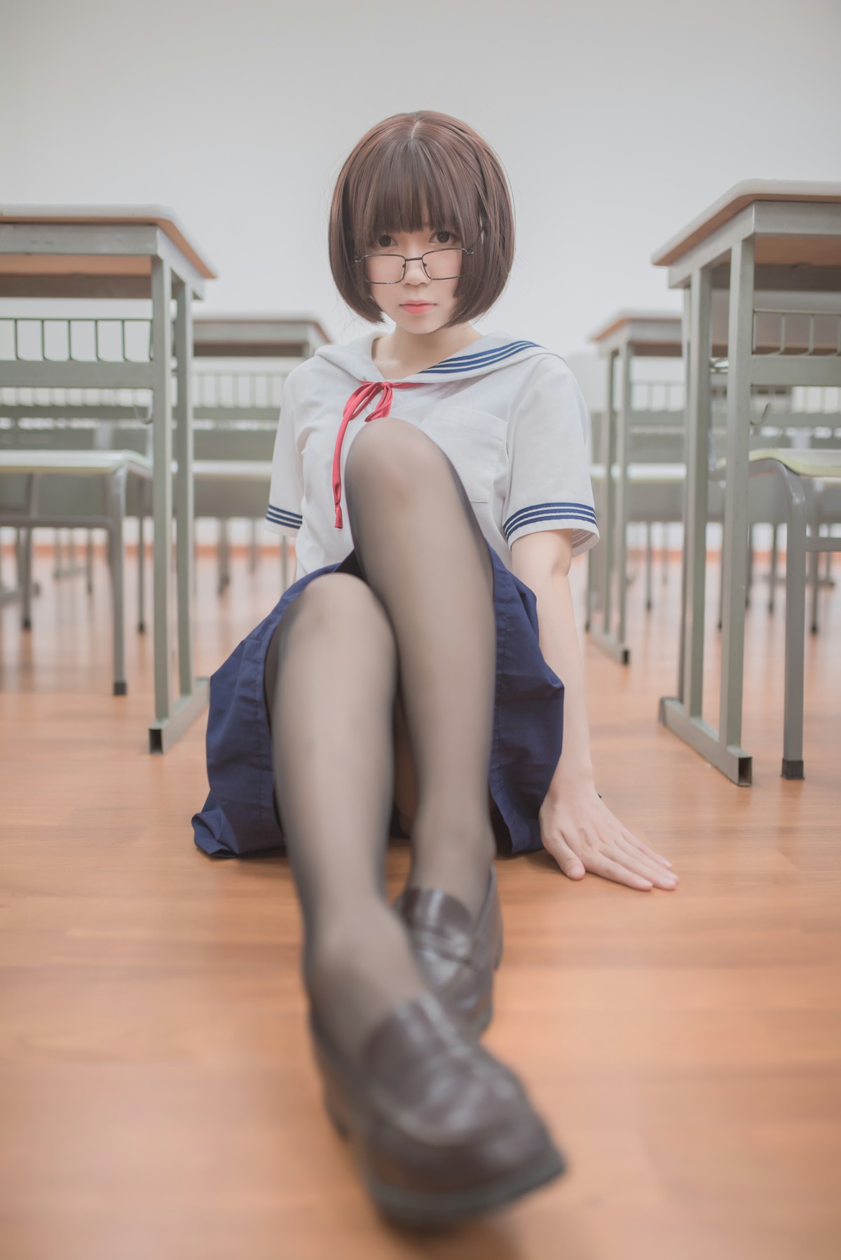 白金Saki写真 – 黑丝 – COSPLAY