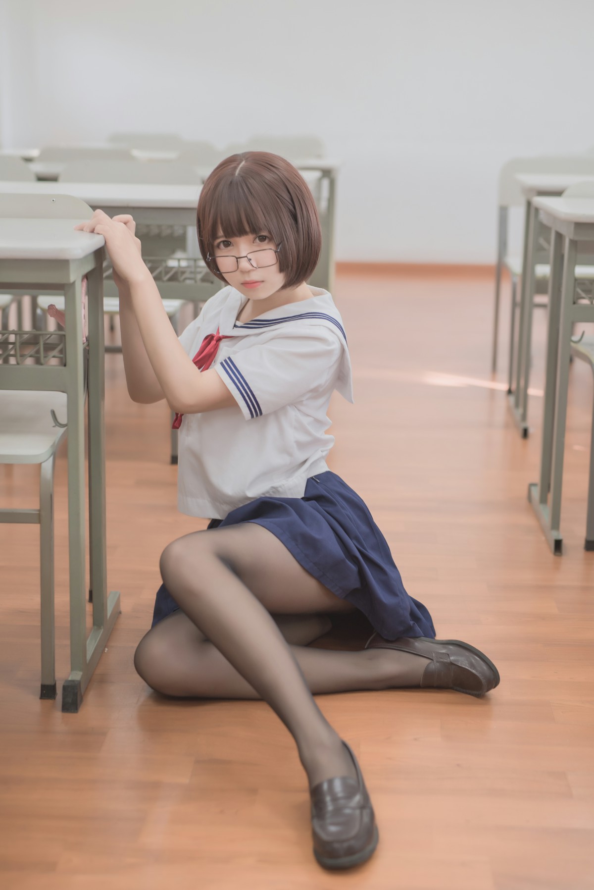 白金Saki写真 – 黑丝 – COSPLAY