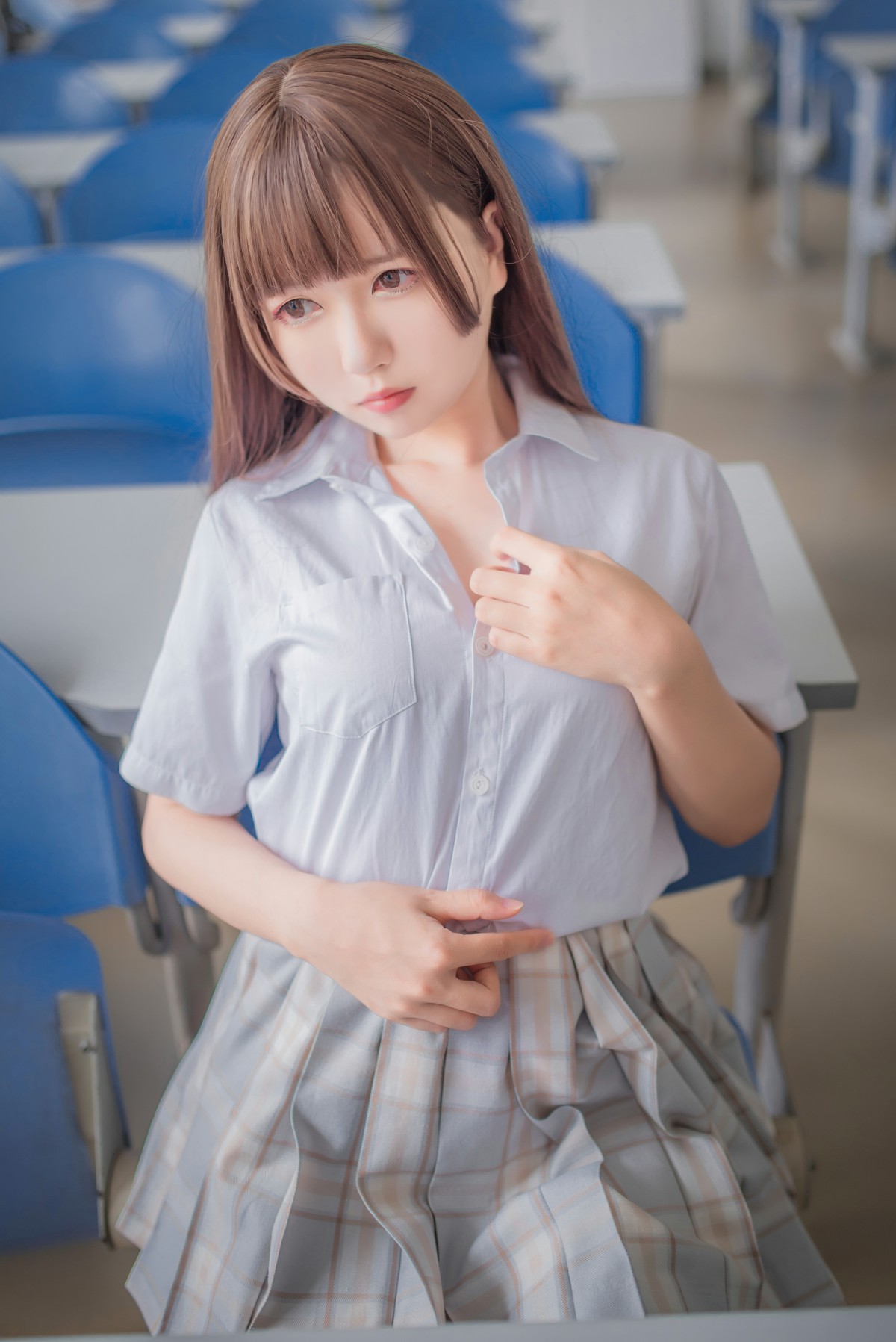 白金Saki写真 – 黑丝 – COSPLAY