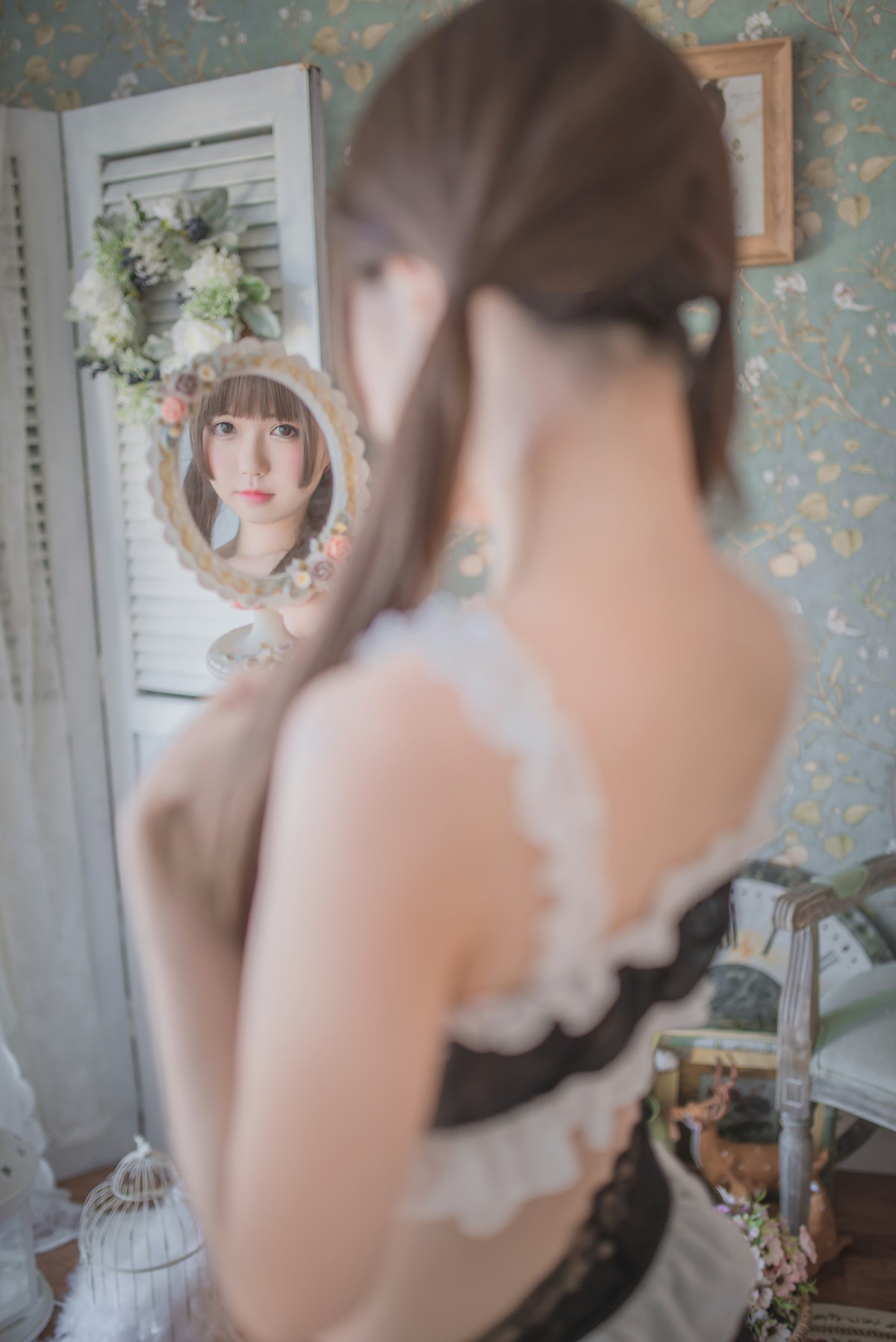 白金Saki写真 – 吊带袜私房 – COSPLAY