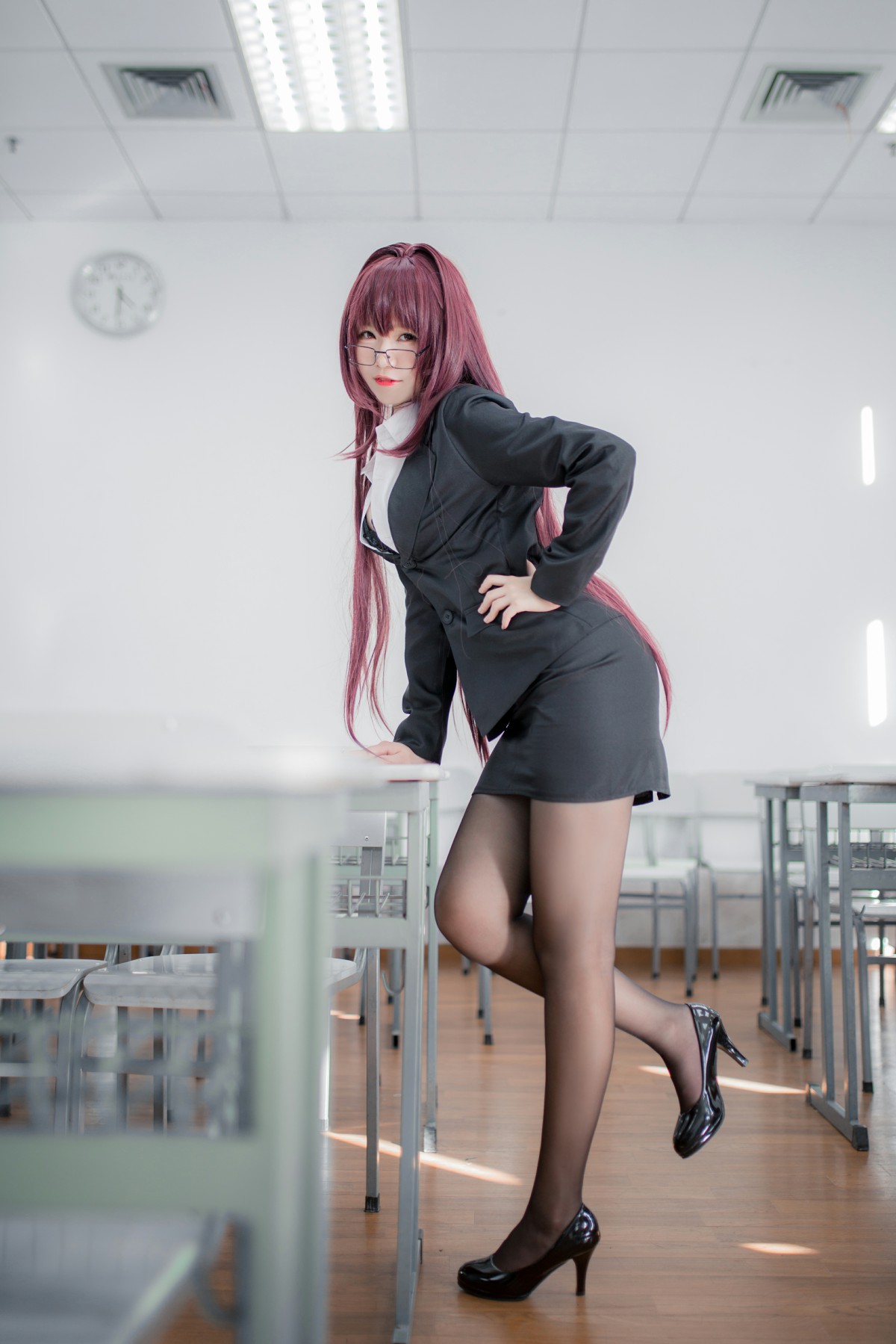 性感人气COSER Yoko宅夏Cos – 斯卡哈教师 – COSPLAY