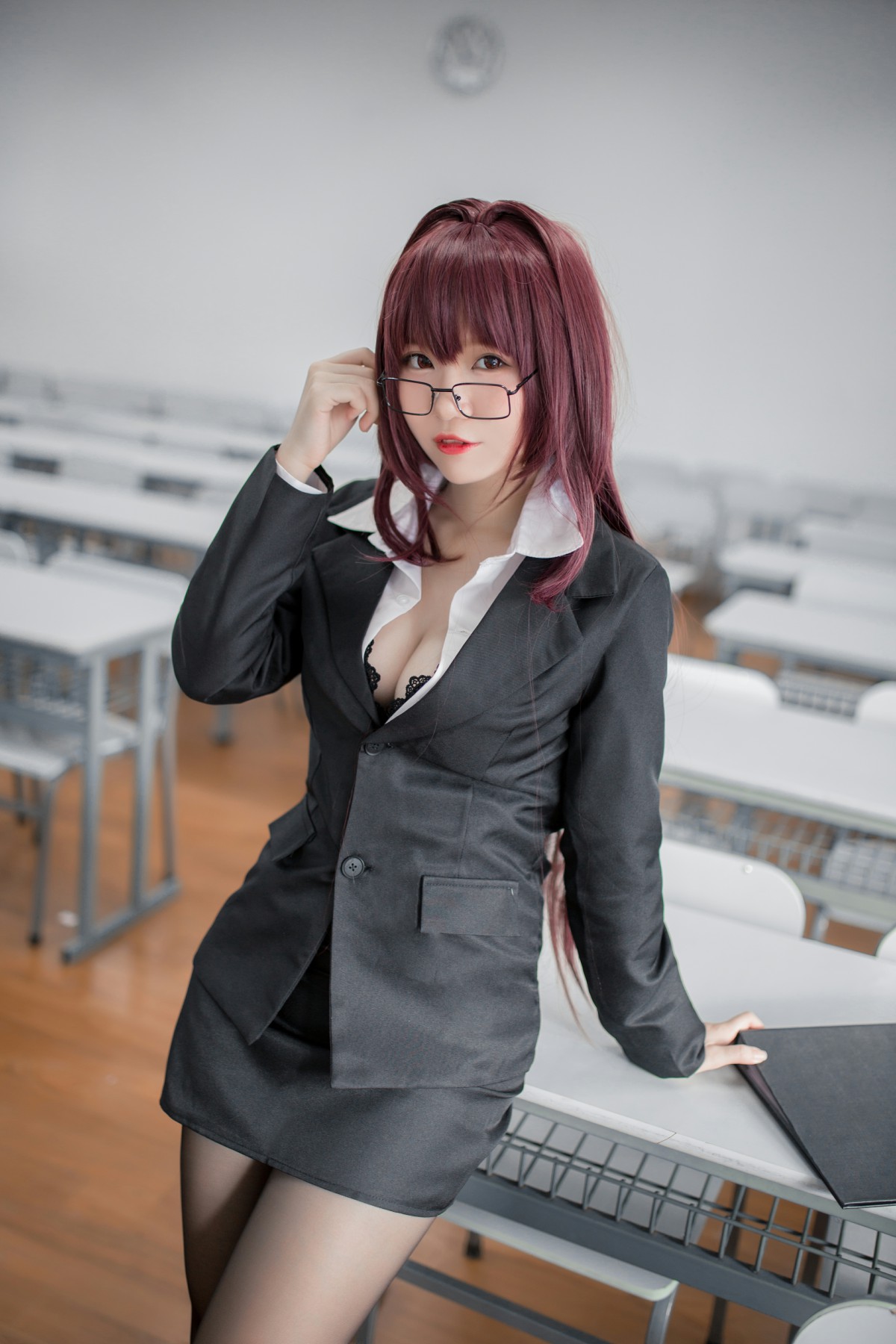性感人气COSER Yoko宅夏Cos – 斯卡哈教师 – COSPLAY