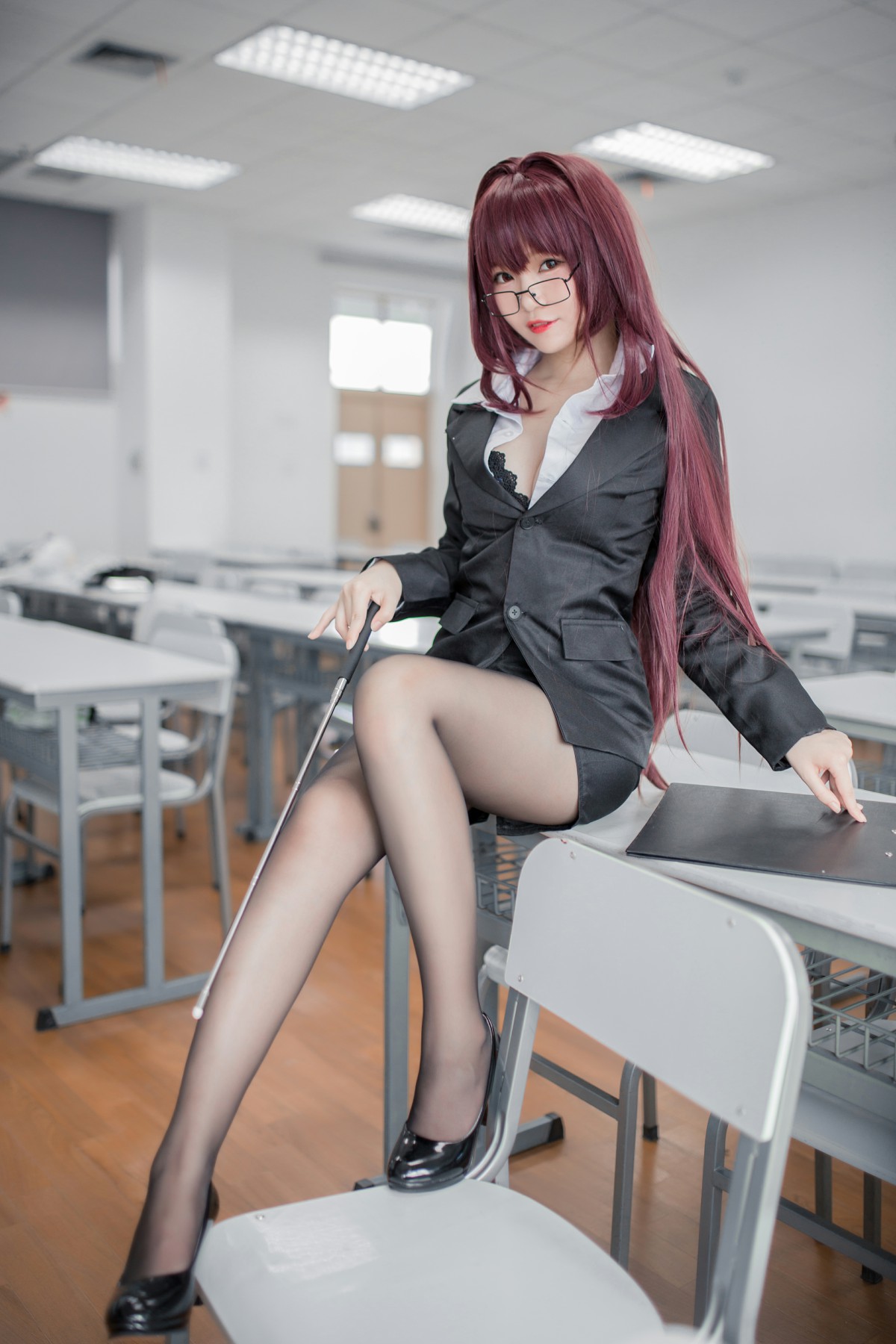 性感人气COSER Yoko宅夏Cos – 斯卡哈教师 – COSPLAY