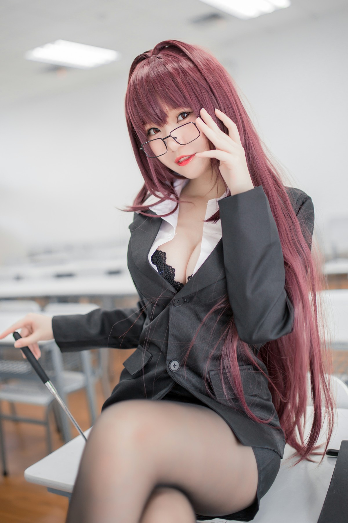 性感人气COSER Yoko宅夏Cos – 斯卡哈教师 – COSPLAY