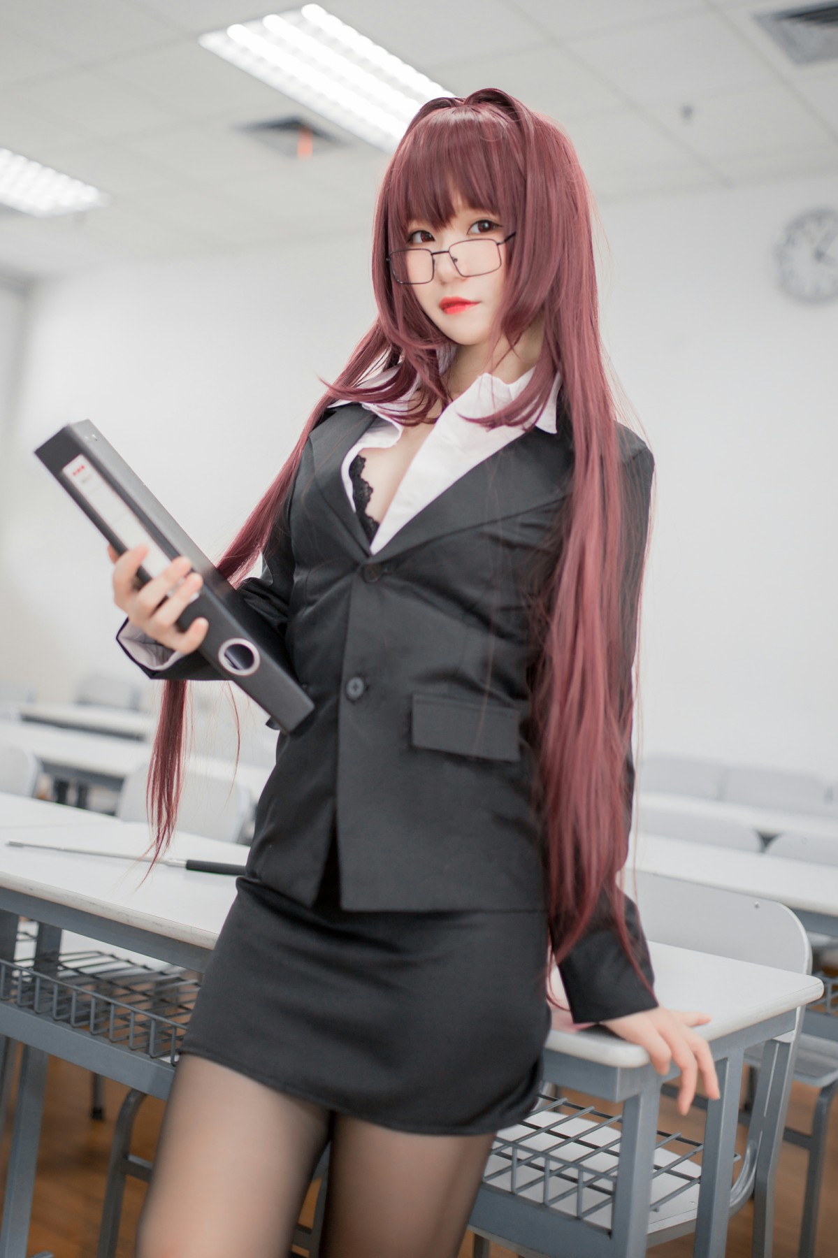 性感人气COSER Yoko宅夏Cos – 斯卡哈教师 – COSPLAY