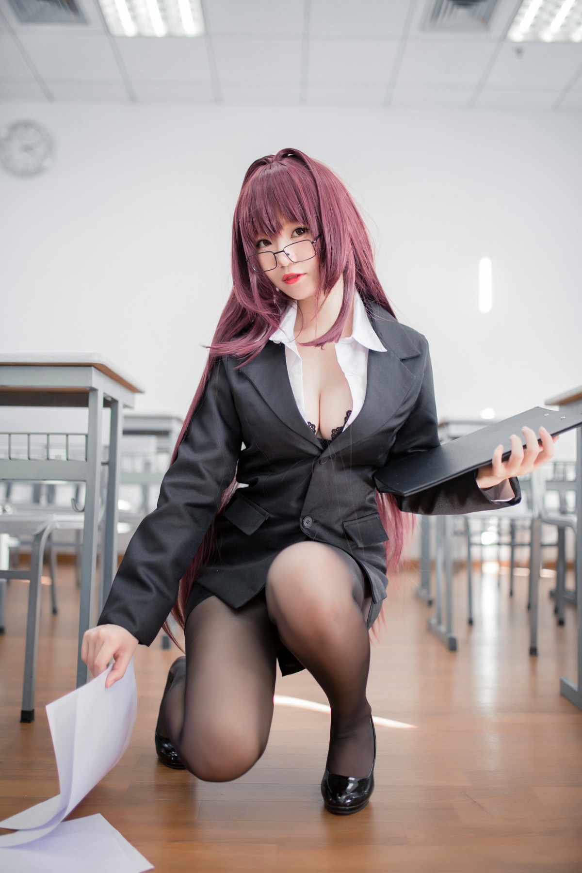 性感人气COSER Yoko宅夏Cos – 斯卡哈教师 – COSPLAY