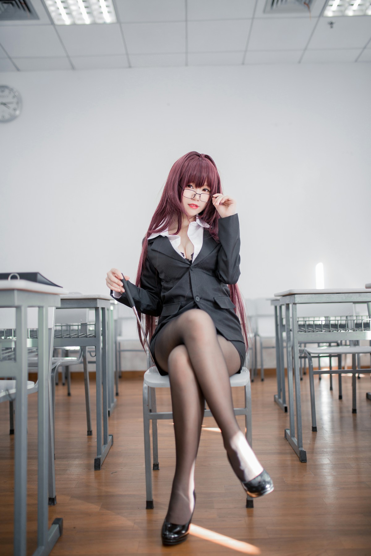 性感人气COSER Yoko宅夏Cos – 斯卡哈教师 – COSPLAY