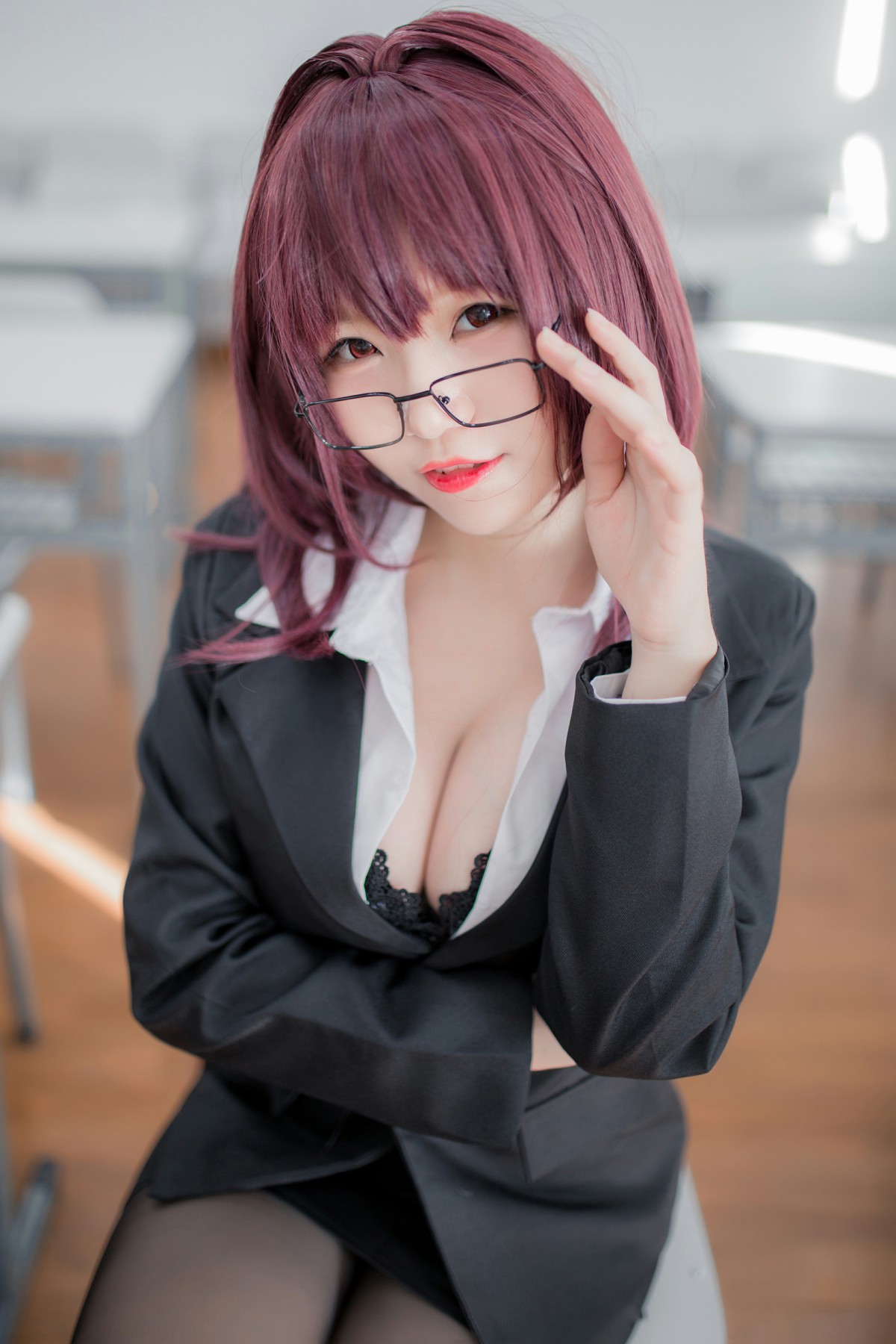 性感人气COSER Yoko宅夏Cos – 斯卡哈教师 – COSPLAY