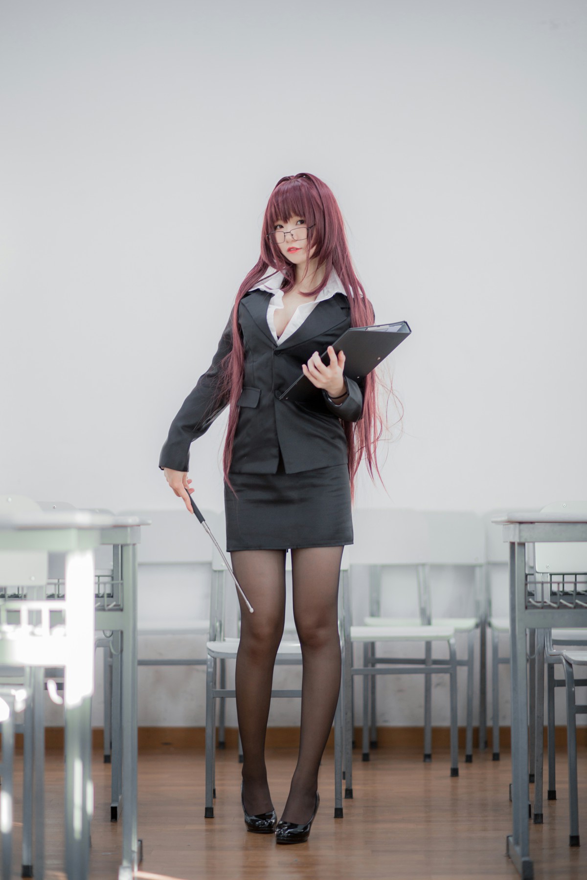 性感人气COSER Yoko宅夏Cos – 斯卡哈教师 – COSPLAY