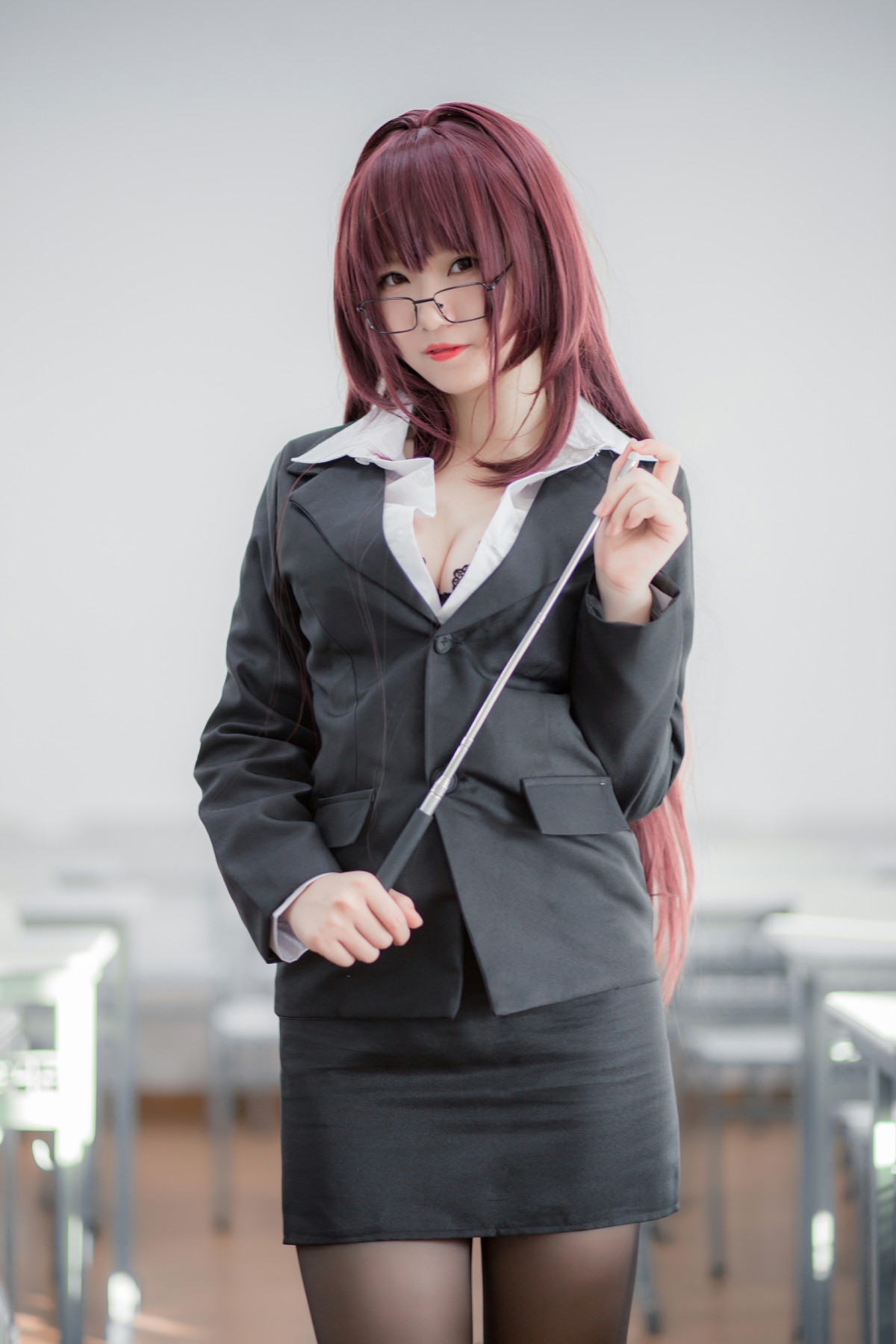 性感人气COSER Yoko宅夏Cos – 斯卡哈教师 – COSPLAY