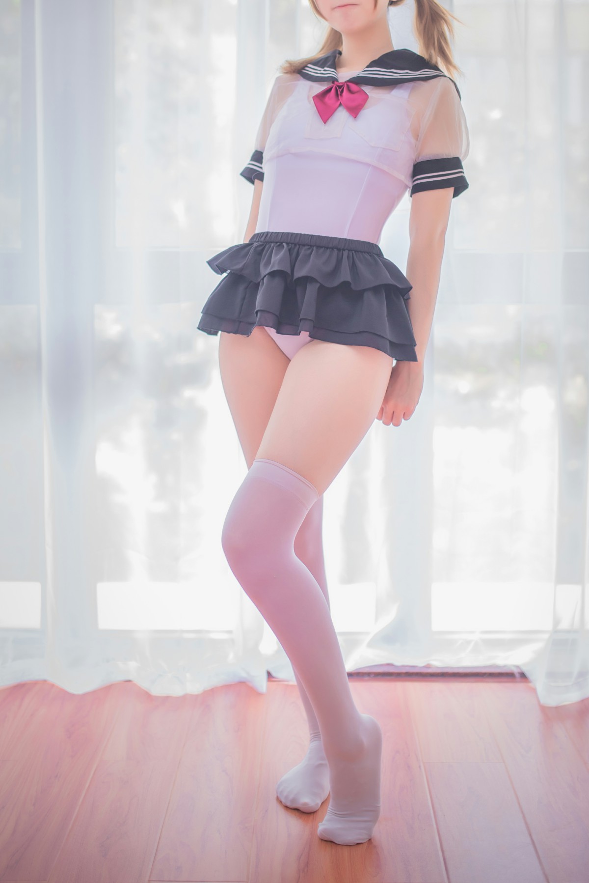 白金Saki写真 – 学生服 – COSPLAY
