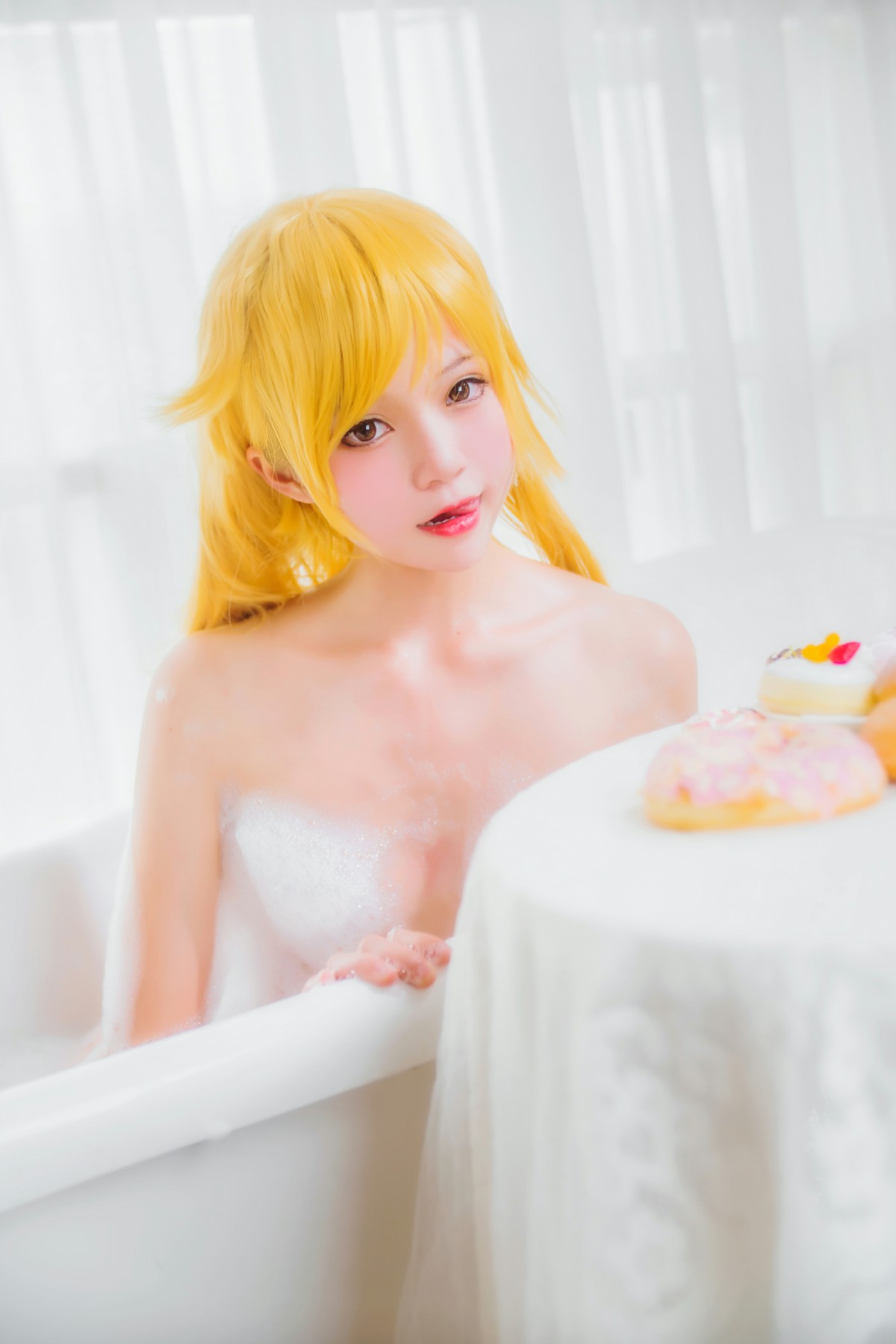 萝莉风COS 桜桃喵 – 小忍浴缸 – COSPLAY