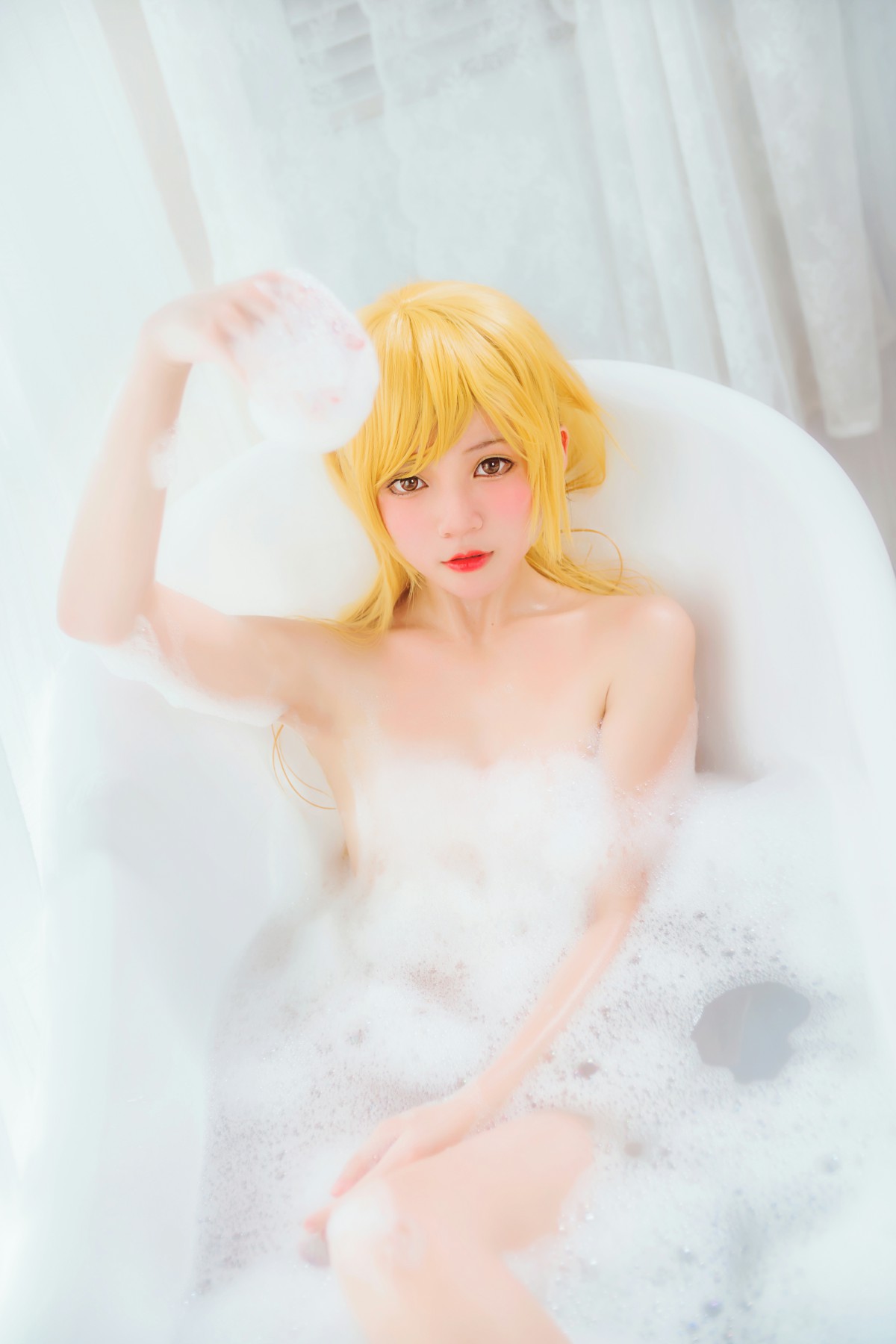 萝莉风COS 桜桃喵 – 小忍浴缸 – COSPLAY