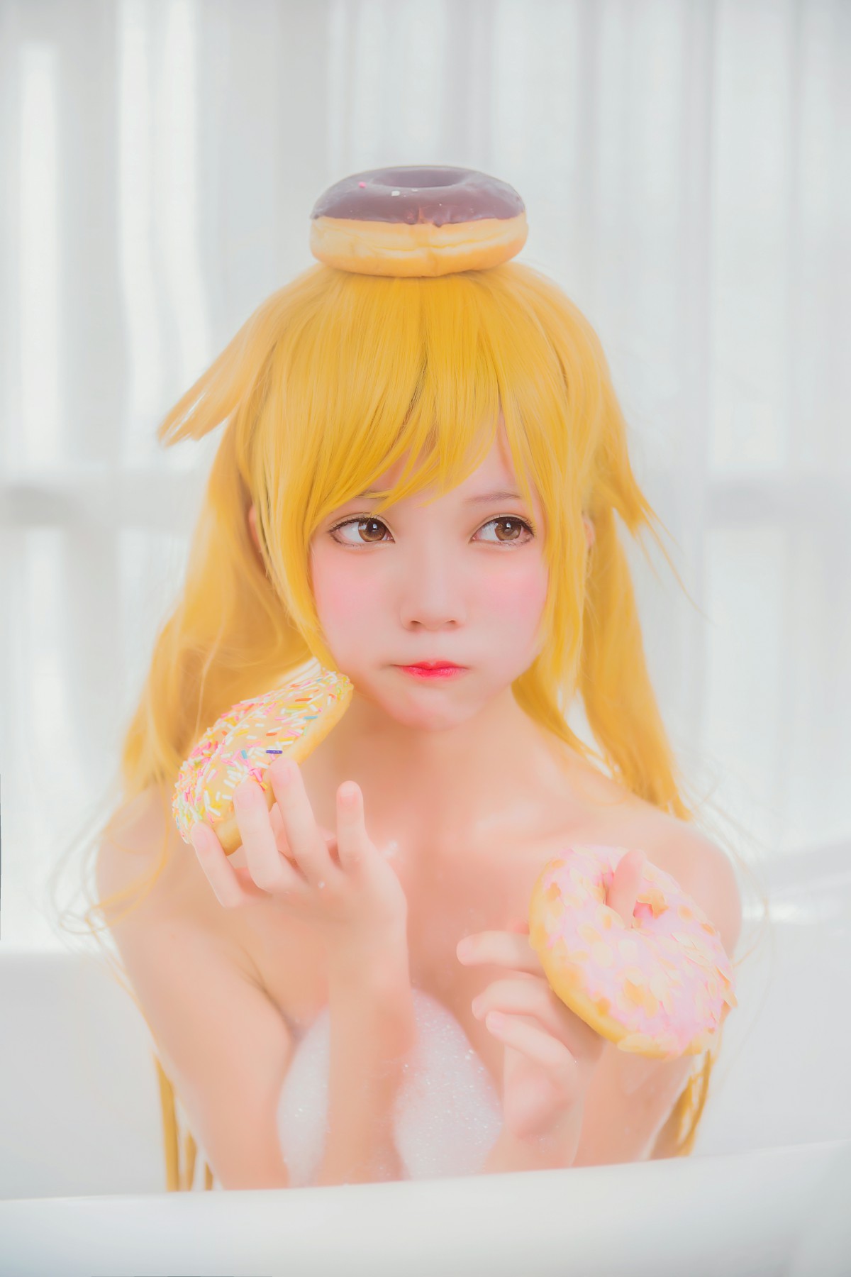 萝莉风COS 桜桃喵 – 小忍浴缸 – COSPLAY