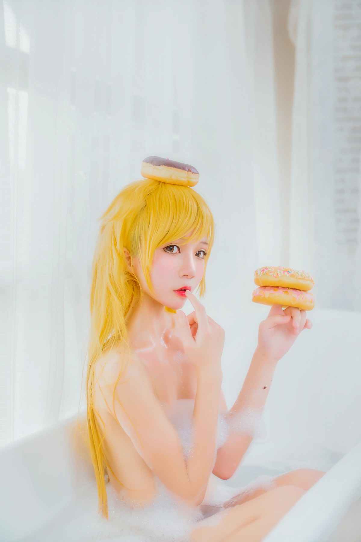 萝莉风COS 桜桃喵 – 小忍浴缸 – COSPLAY