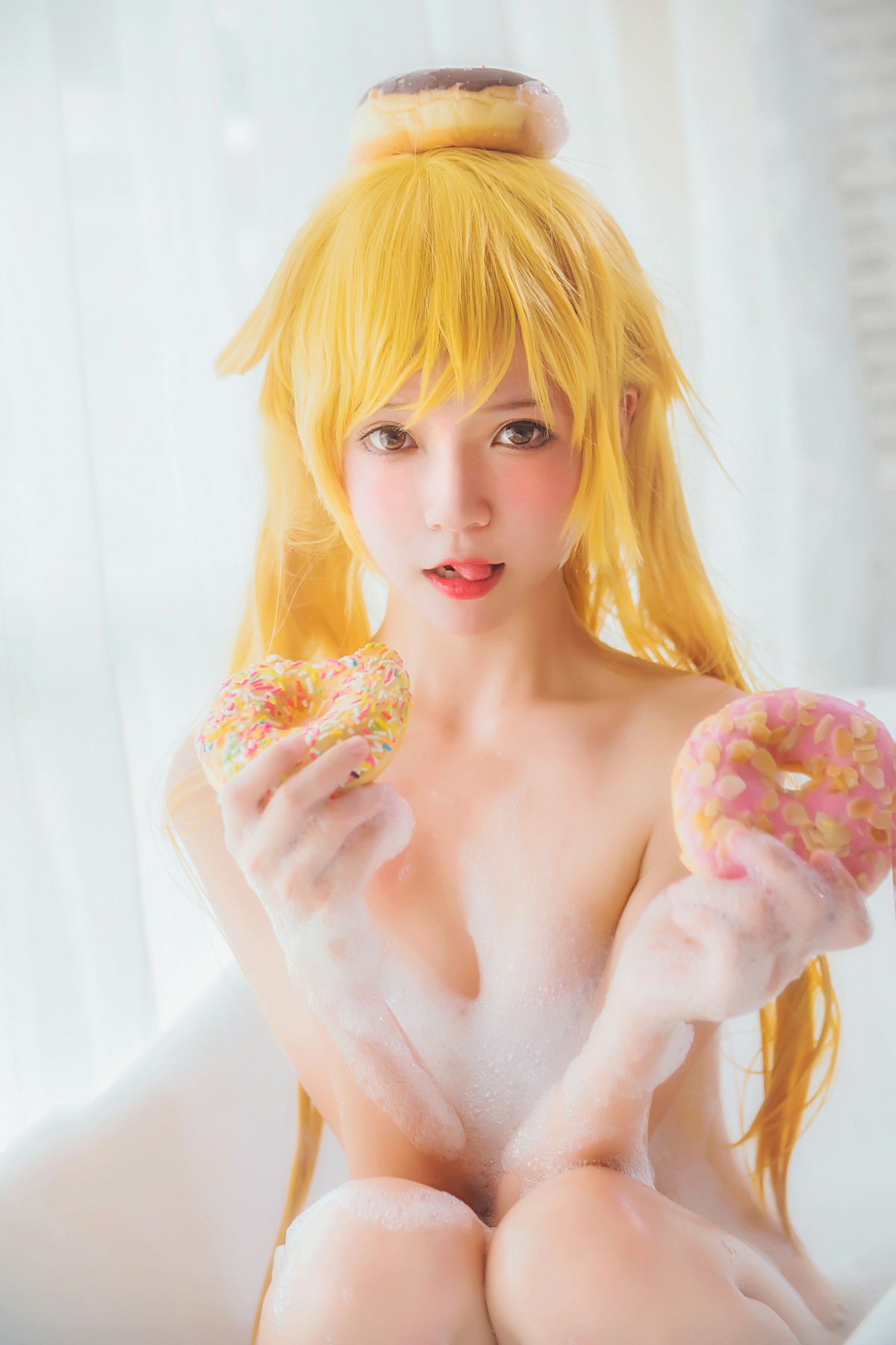 萝莉风COS 桜桃喵 – 小忍浴缸 – COSPLAY