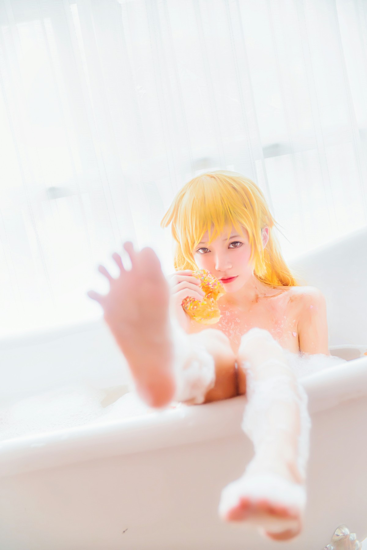 萝莉风COS 桜桃喵 – 小忍浴缸 – COSPLAY