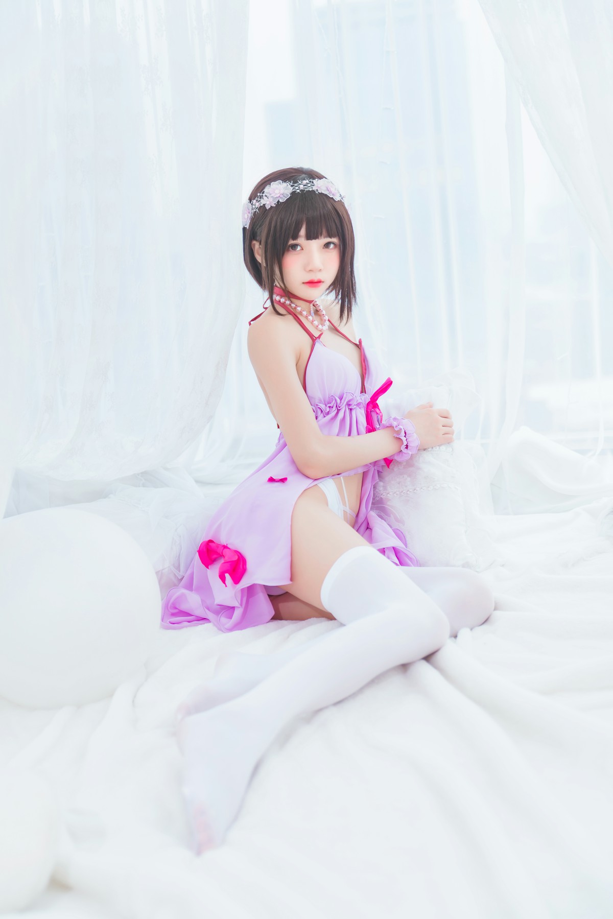 萝莉风COS 桜桃喵 – 加藤惠系列之小睡裙 – COSPLAY