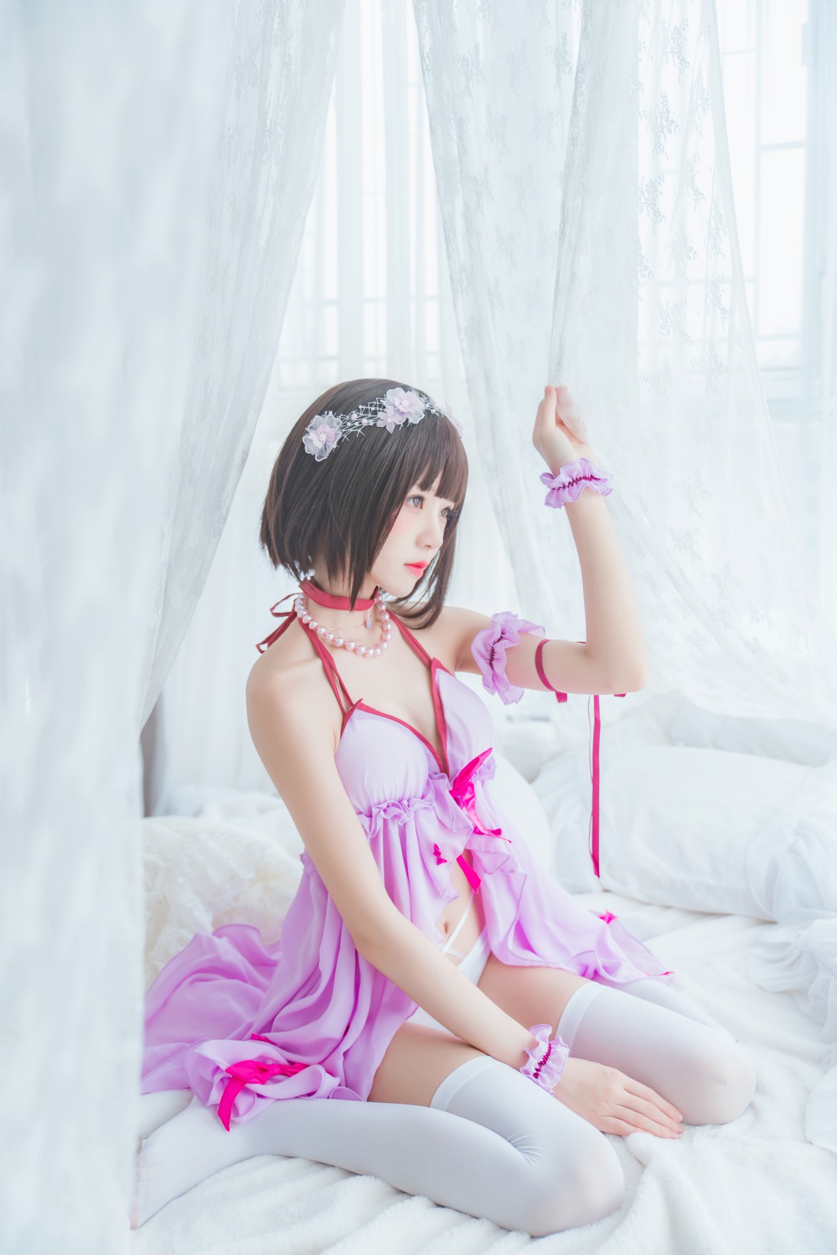 萝莉风COS 桜桃喵 – 加藤惠系列之小睡裙 – COSPLAY
