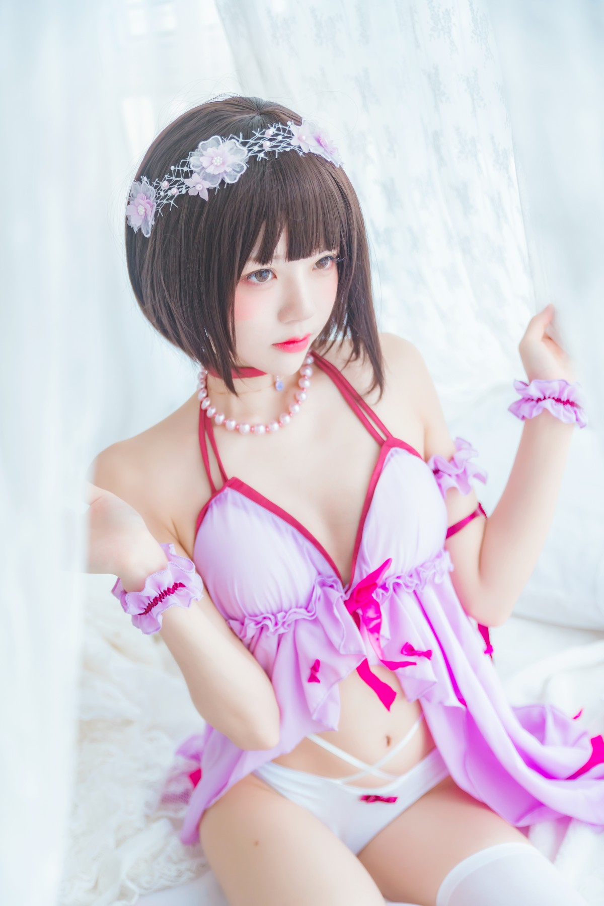 萝莉风COS 桜桃喵 – 加藤惠系列之小睡裙 – COSPLAY