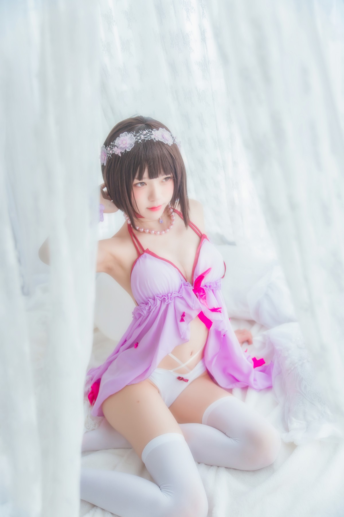 萝莉风COS 桜桃喵 – 加藤惠系列之小睡裙 – COSPLAY