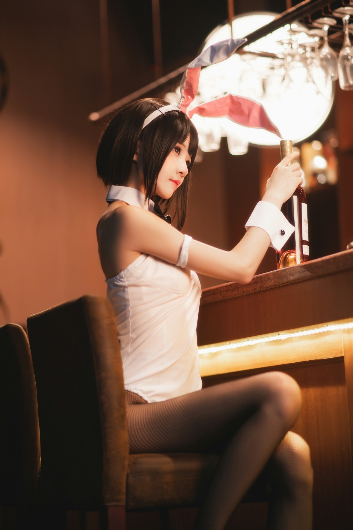 萝莉风COS 桜桃喵 – 加藤惠系列之兔女郎 – COSPLAY