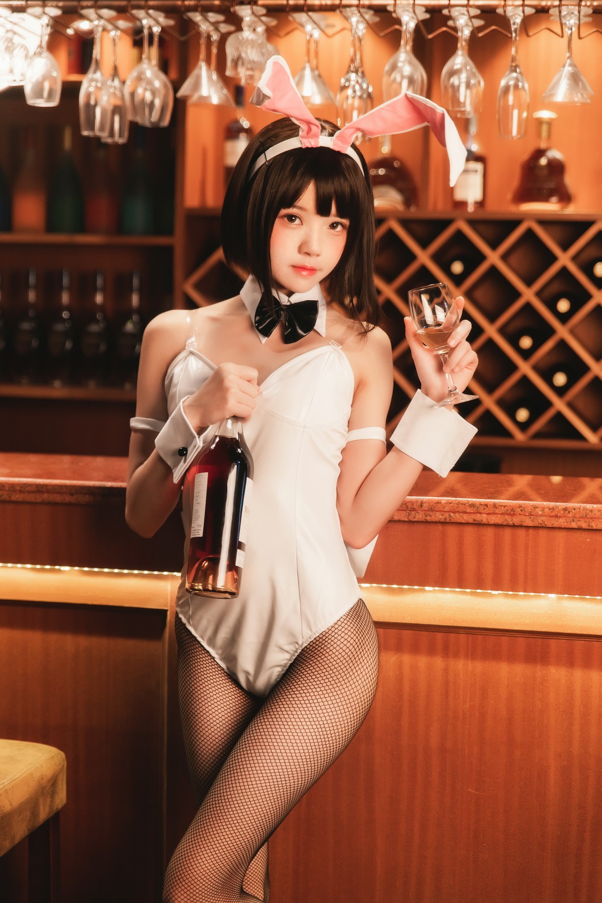 萝莉风COS 桜桃喵 – 加藤惠系列之兔女郎 – COSPLAY
