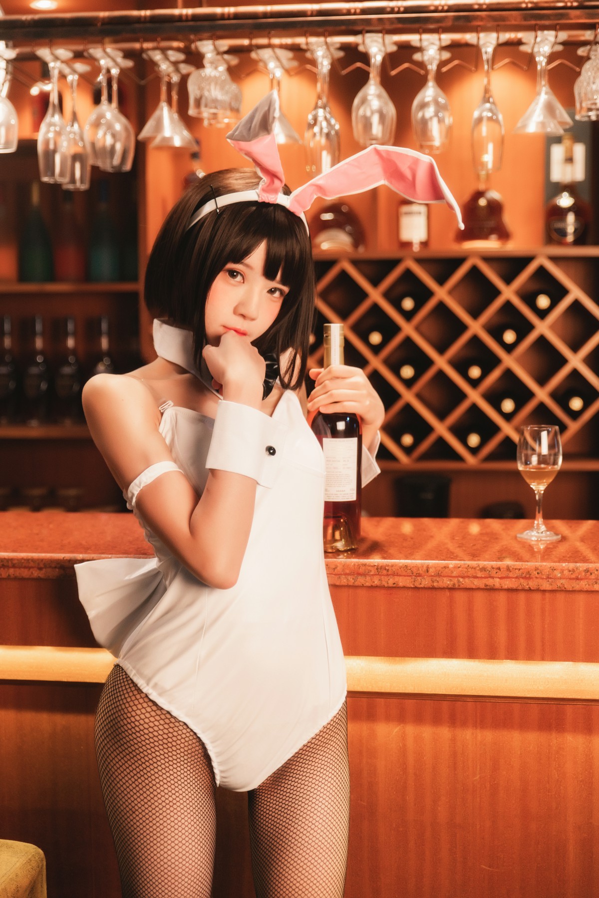 萝莉风COS 桜桃喵 – 加藤惠系列之兔女郎 – COSPLAY