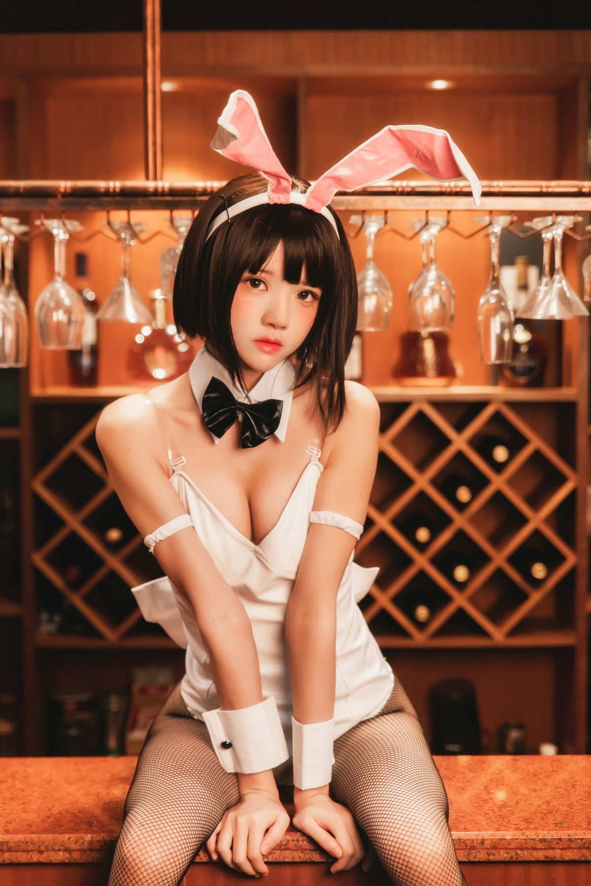 萝莉风COS 桜桃喵 – 加藤惠系列之兔女郎 – COSPLAY