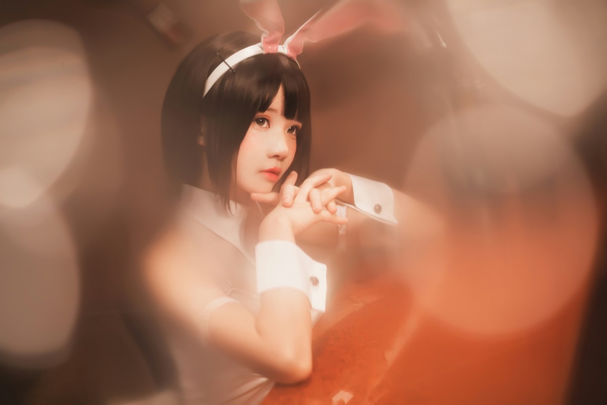 萝莉风COS 桜桃喵 – 加藤惠系列之兔女郎 – COSPLAY