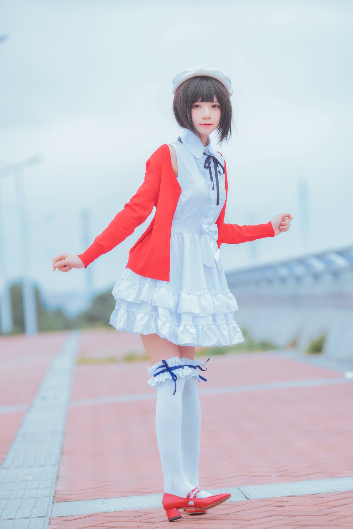 萝莉风COS 桜桃喵 – 加藤惠系列之常服 – COSPLAY