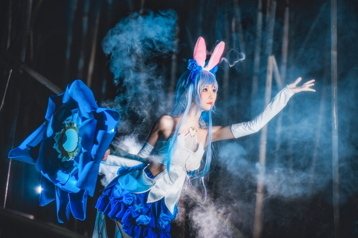 萝莉风COS 桜桃喵 – 花间舞 – COSPLAY