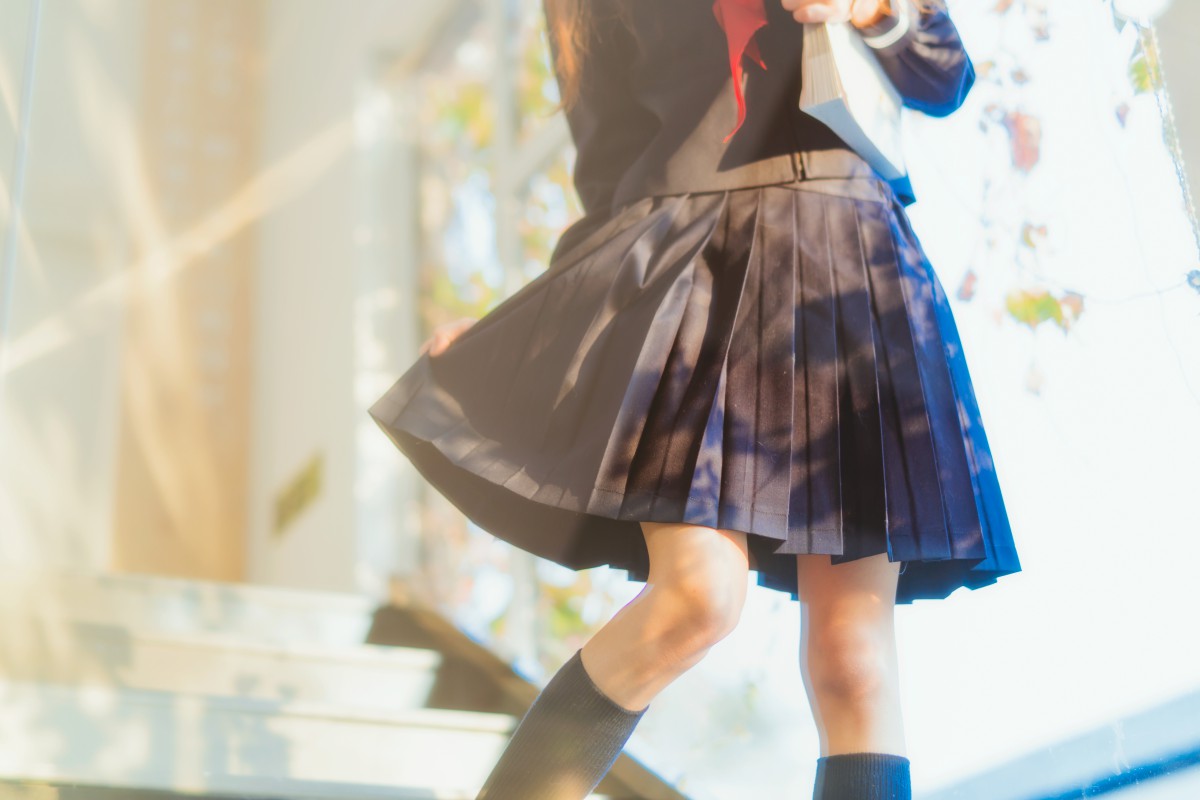 萝莉风COS 桜桃喵 – 黑色水手服 – COSPLAY