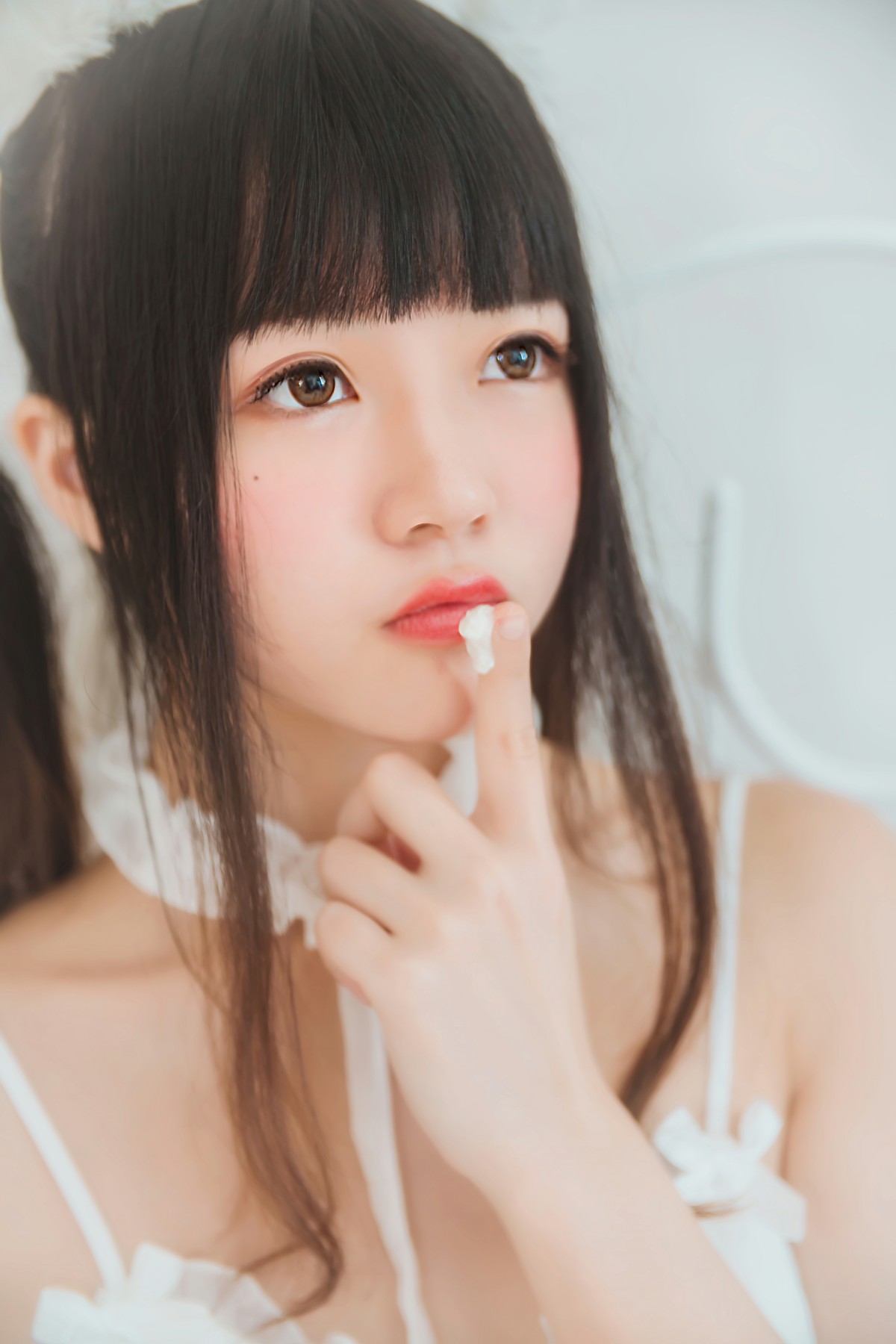 萝莉风COS 桜桃喵 – 白猫 – COSPLAY