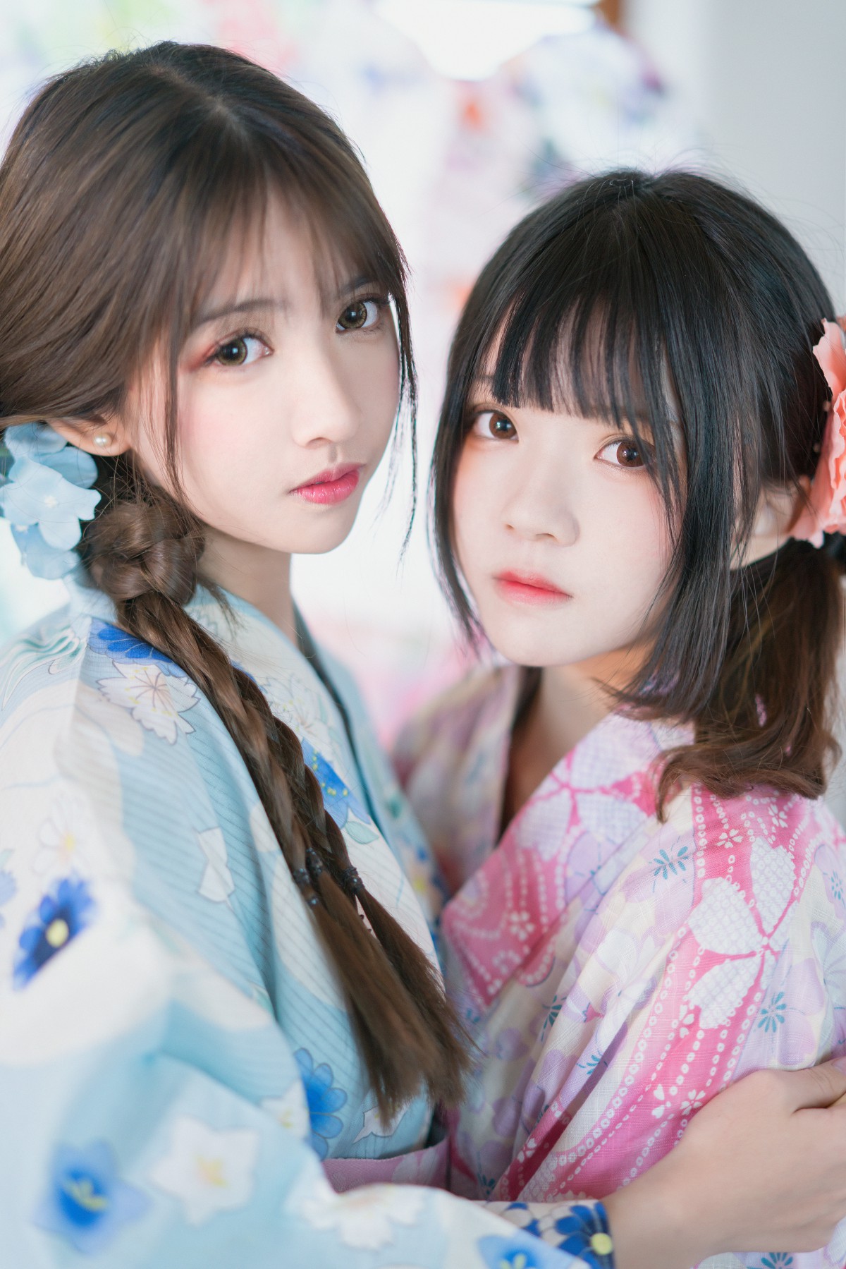萝莉风COS 桜桃喵&amp;amp;鳗鱼霏子 – 百合 – COSPLAY