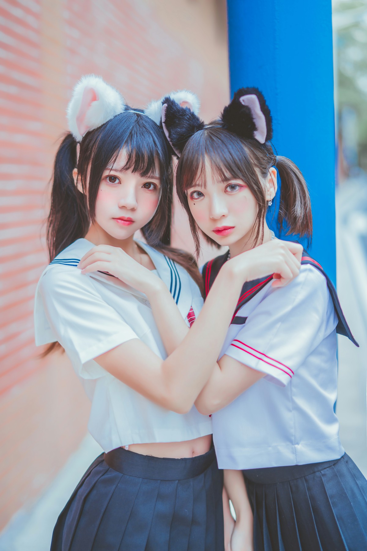 萝莉风COS 桜桃喵&amp;amp;疯猫ss – JK百合2 – COSPLAY