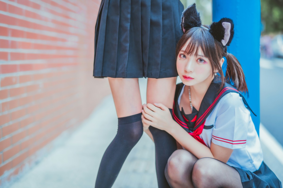 萝莉风COS 桜桃喵&amp;amp;疯猫ss – JK百合2 – COSPLAY