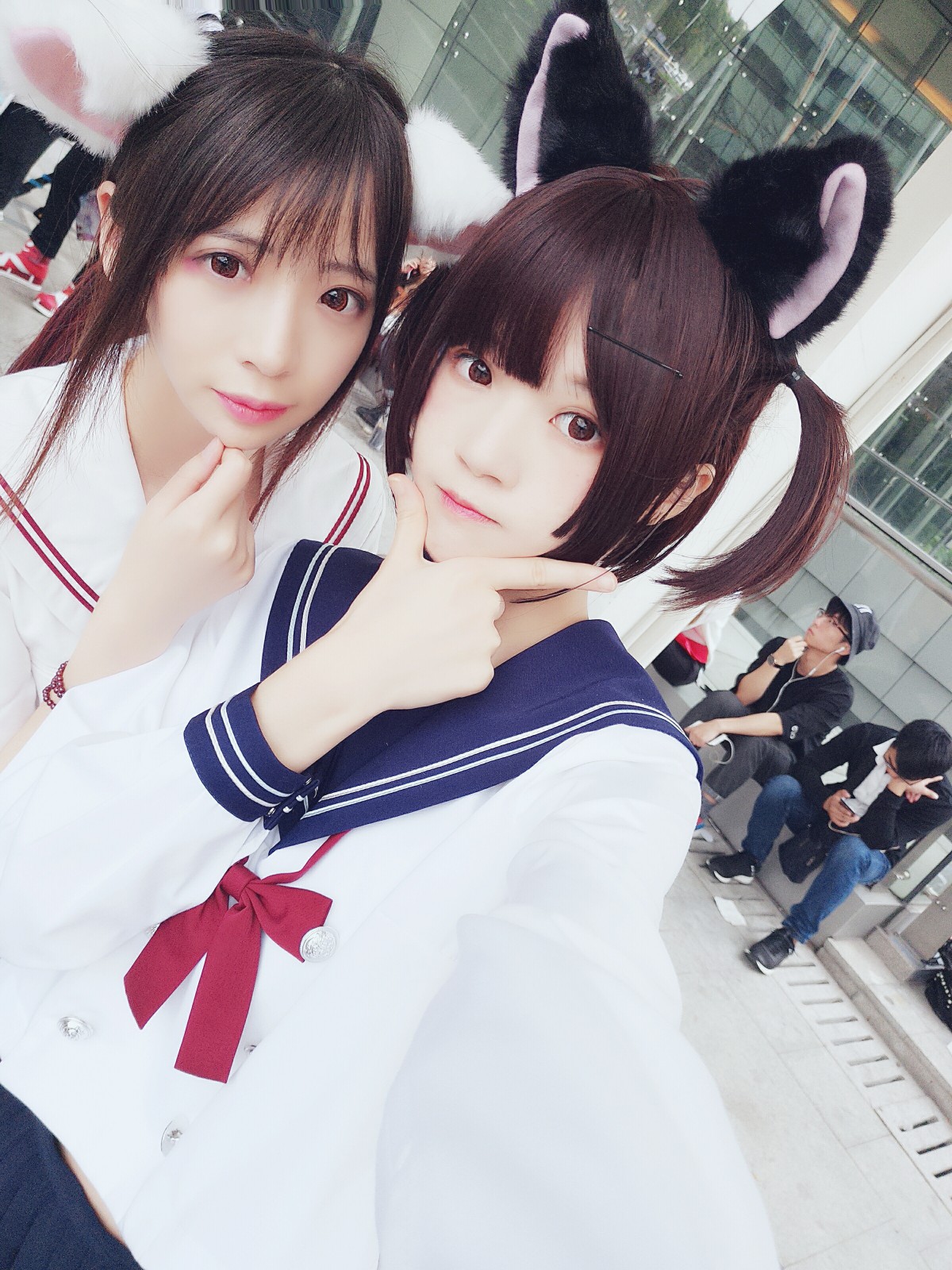萝莉风COS 桜桃喵&amp;amp;疯猫ss – JK百合2 – COSPLAY