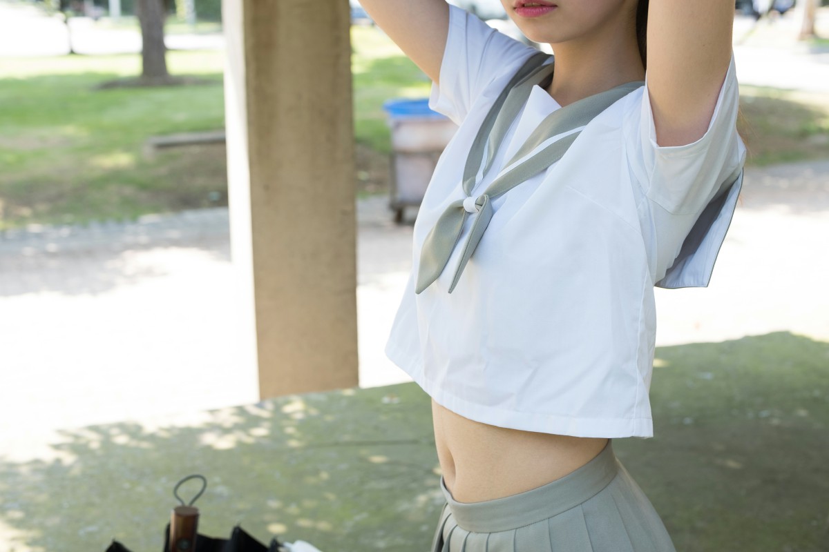 [森萝财团]R15-026JK白丝户外 – COSPLAY