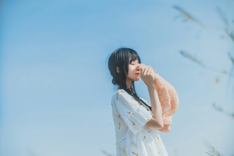 萝莉风COS 桜桃喵 – 田野 – COSPLAY-御萝部落
