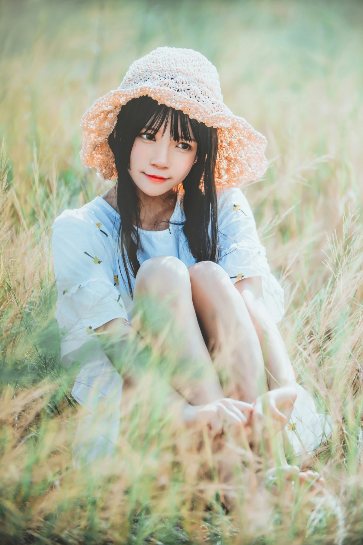 萝莉风COS 桜桃喵 – 田野 – COSPLAY