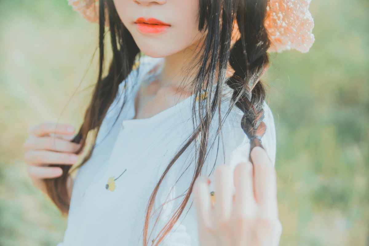 萝莉风COS 桜桃喵 – 田野 – COSPLAY