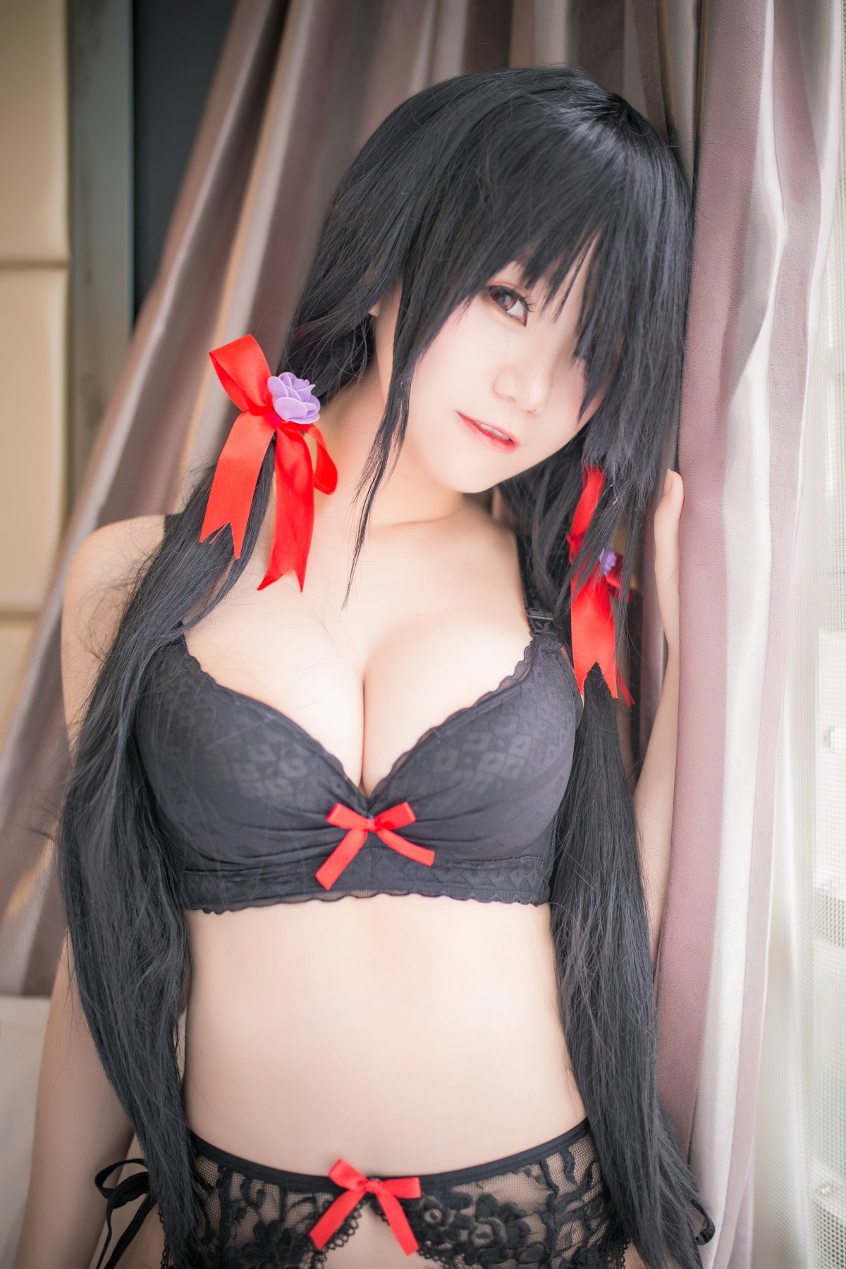 性感人气COSER Yoko宅夏Cos – 狂三内衣 – COSPLAY