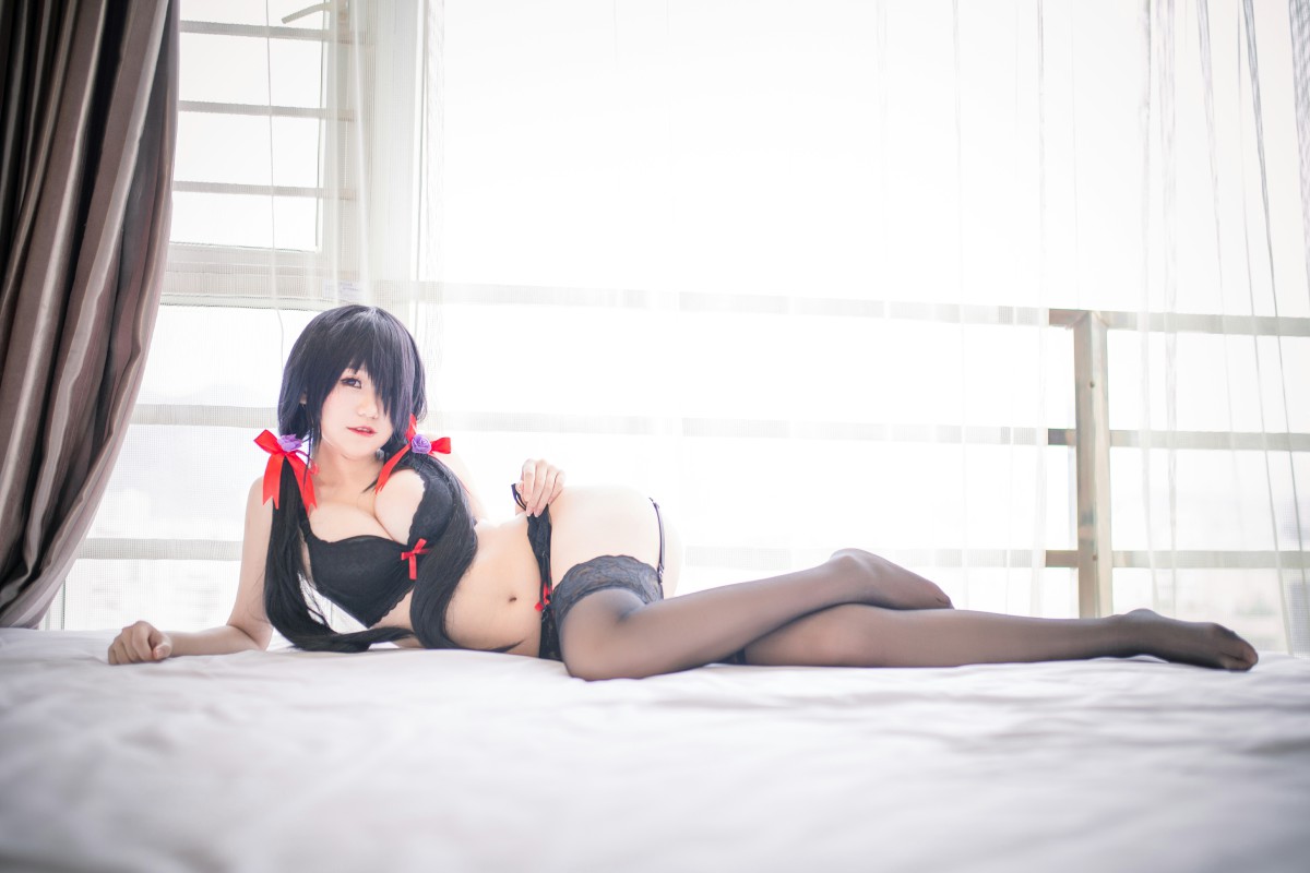 性感人气COSER Yoko宅夏Cos – 狂三内衣 – COSPLAY