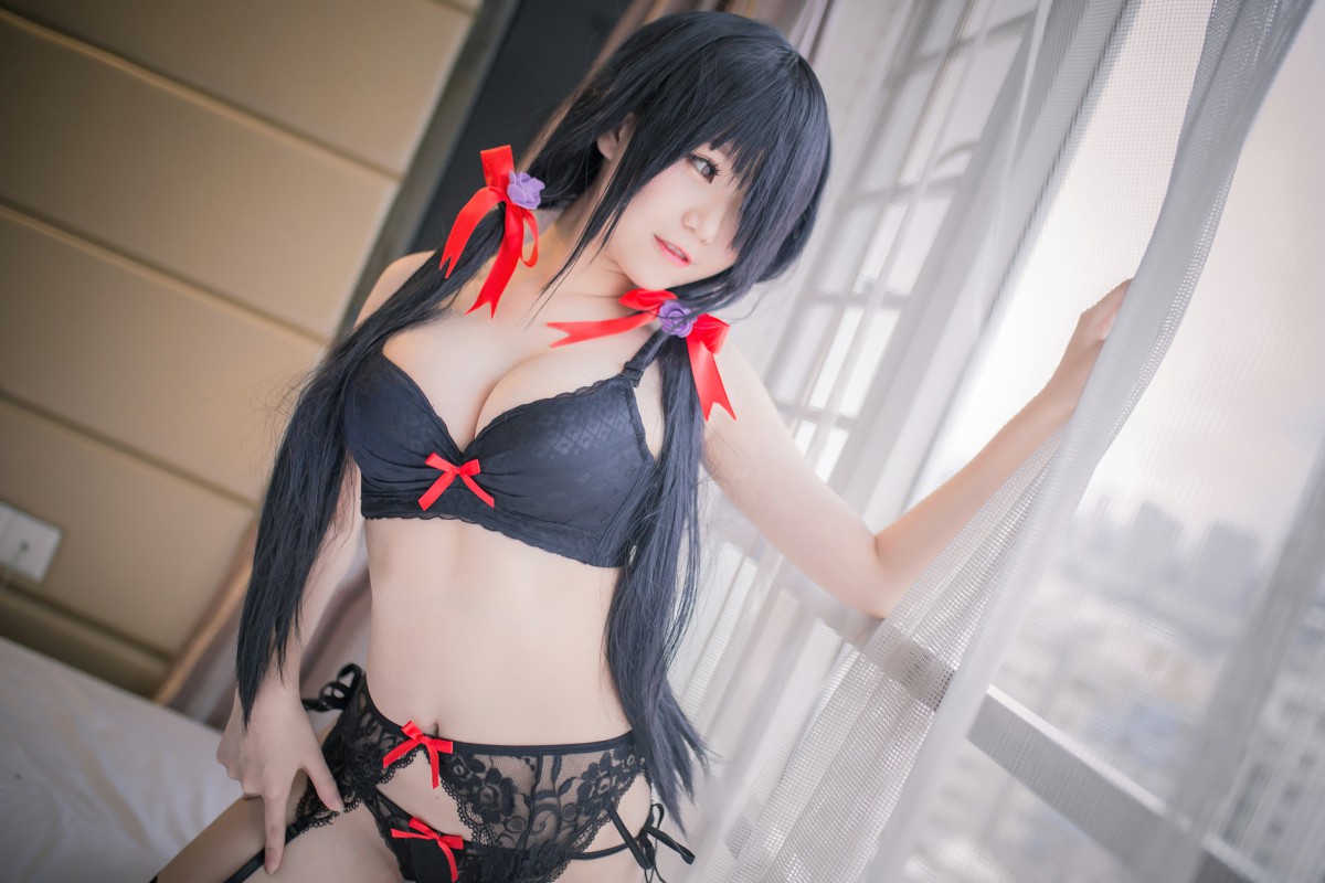 性感人气COSER Yoko宅夏Cos – 狂三内衣 – COSPLAY