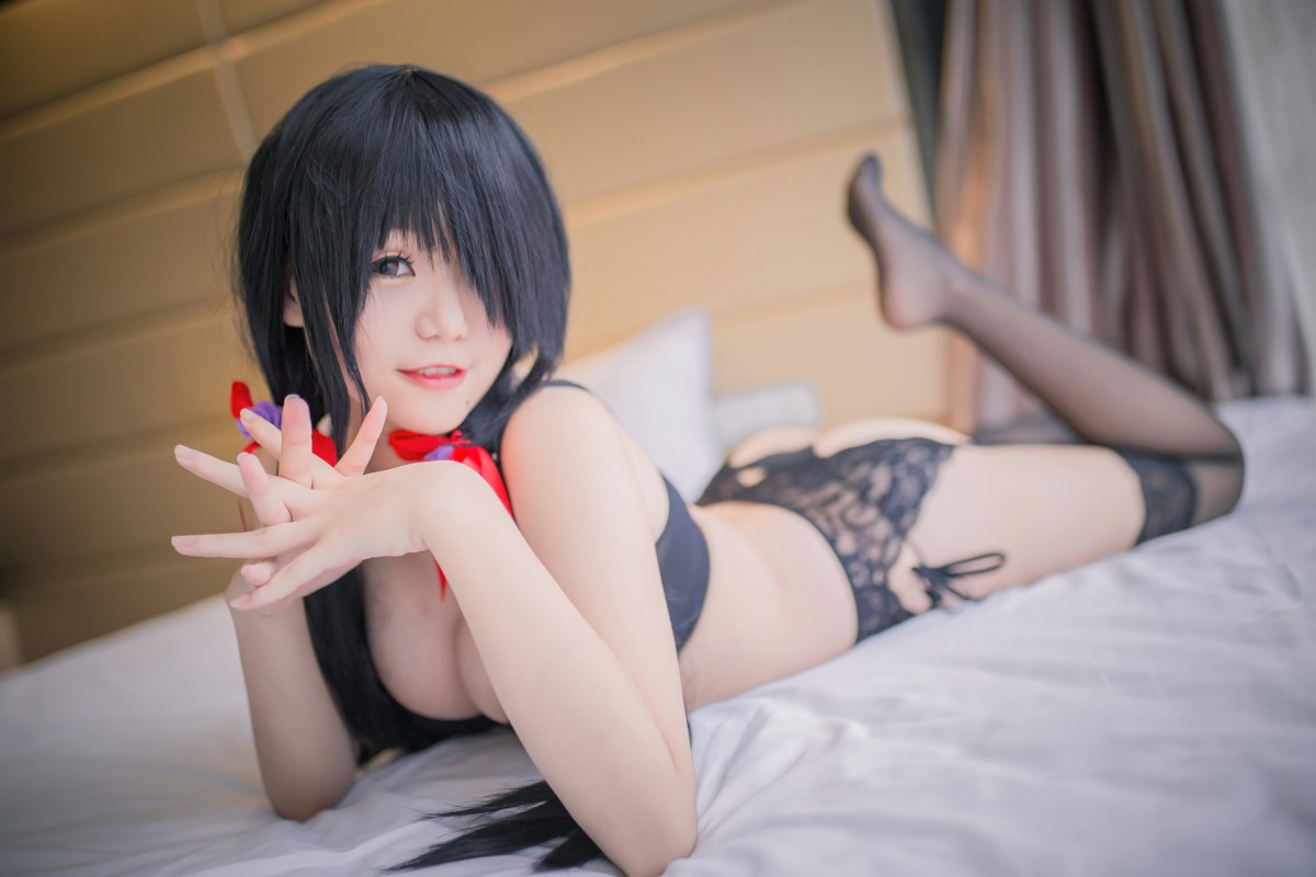 性感人气COSER Yoko宅夏Cos – 狂三内衣 – COSPLAY