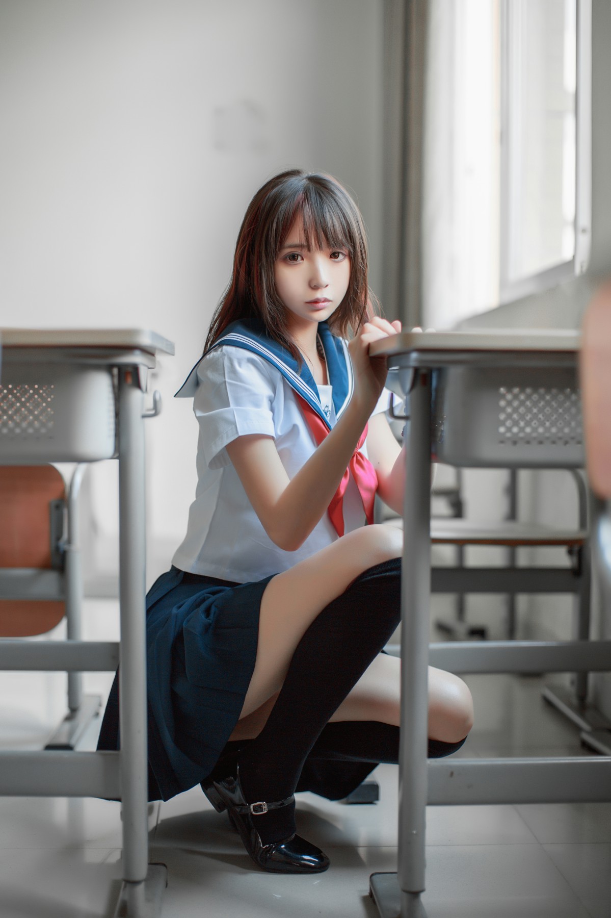 COS美女 疯猫ss – 同桌的水手服 – COSPLAY