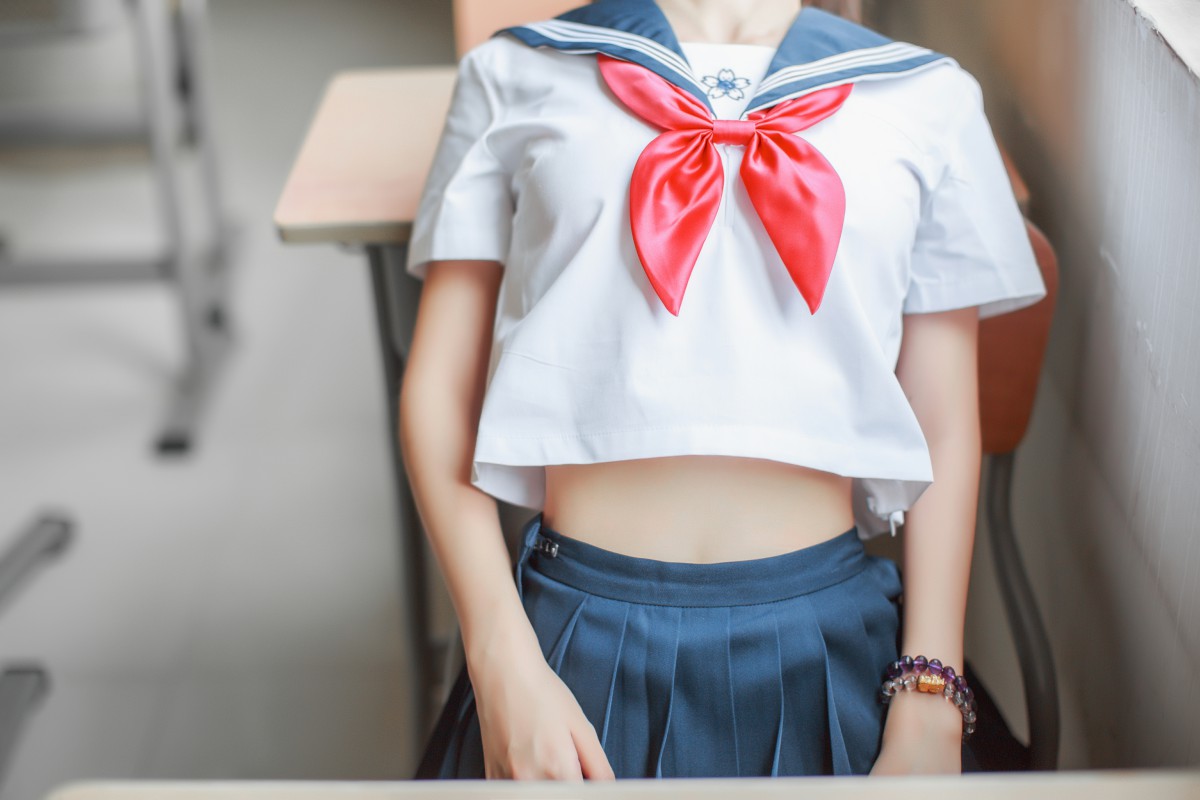 COS美女 疯猫ss – 同桌的水手服 – COSPLAY